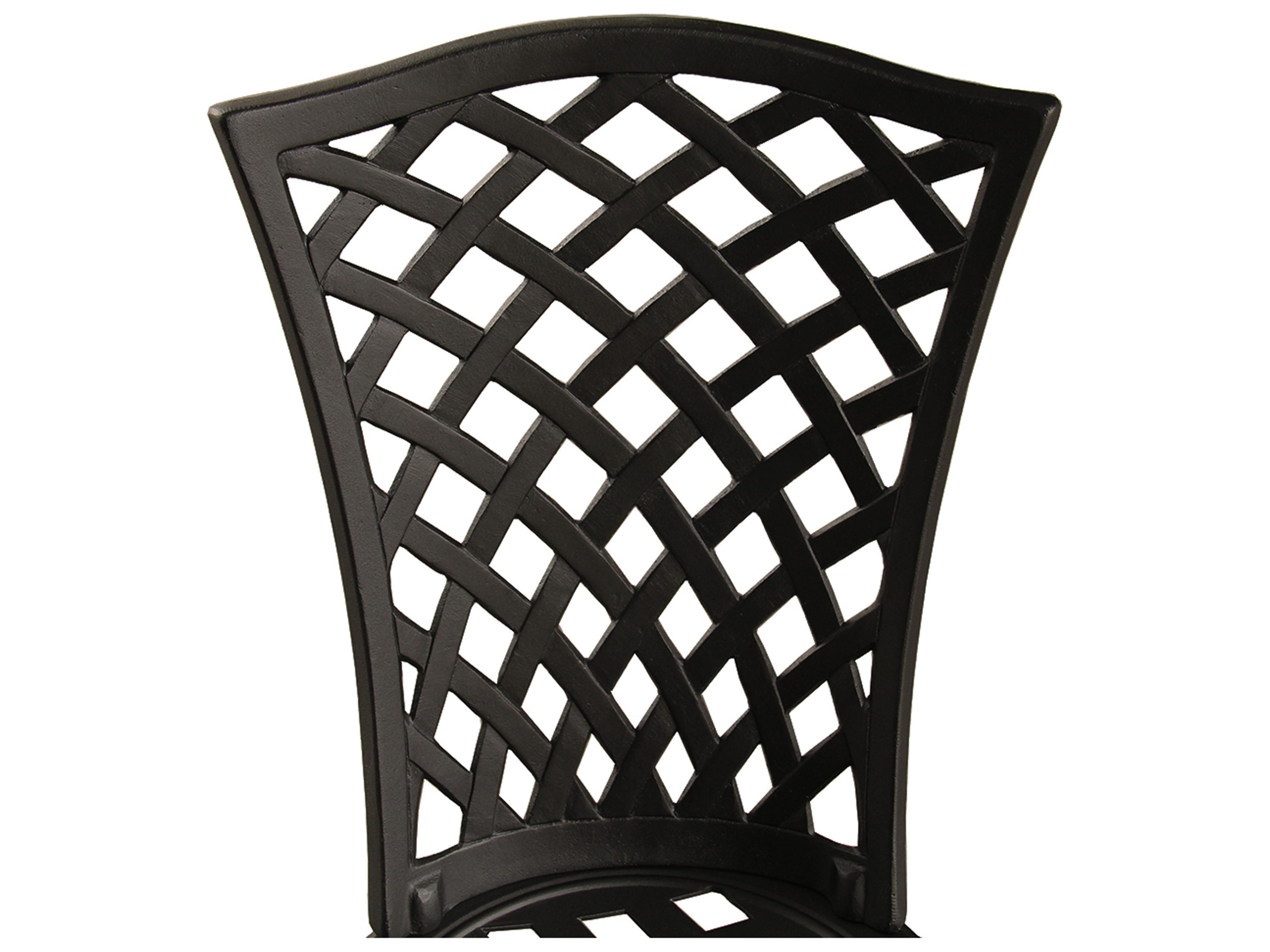 Oakland Living Modern Mesh Sand Black Aluminum 3 Piece Bistro Set