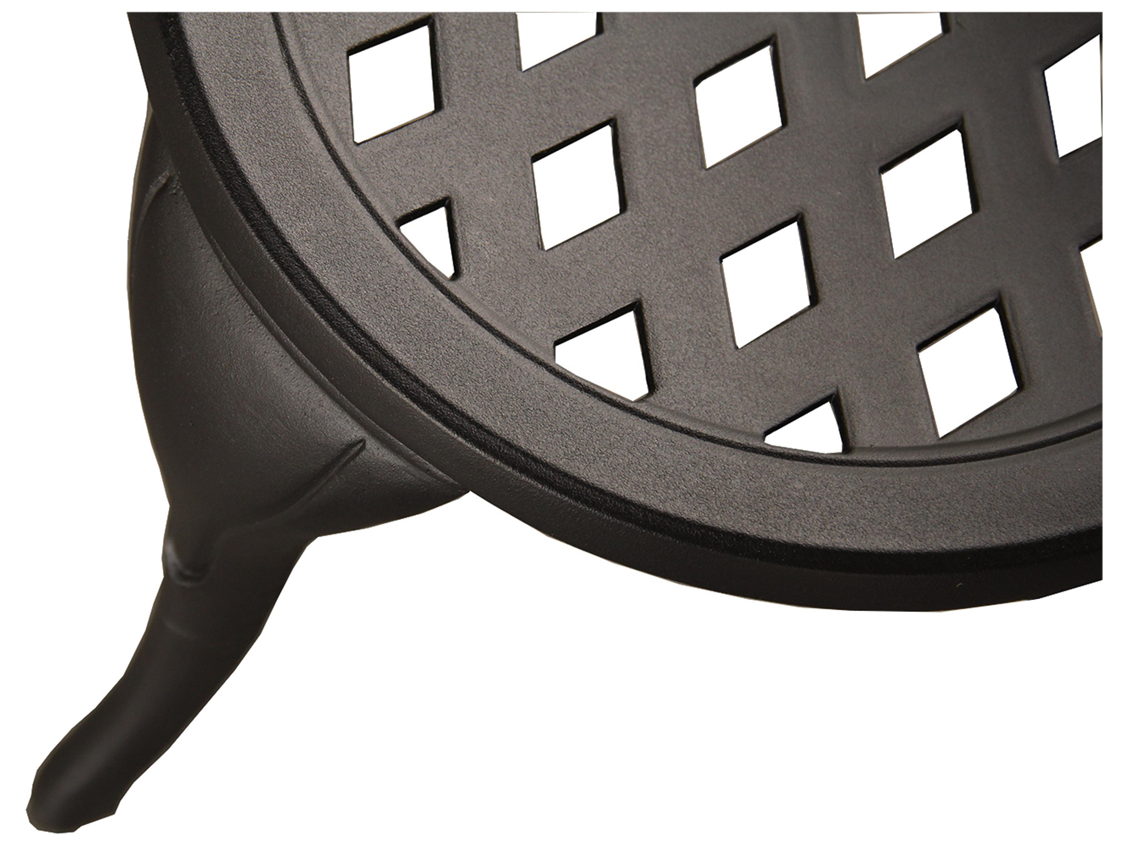 Oakland Living Modern Mesh Sand Black Aluminum 3 Piece Bistro Set