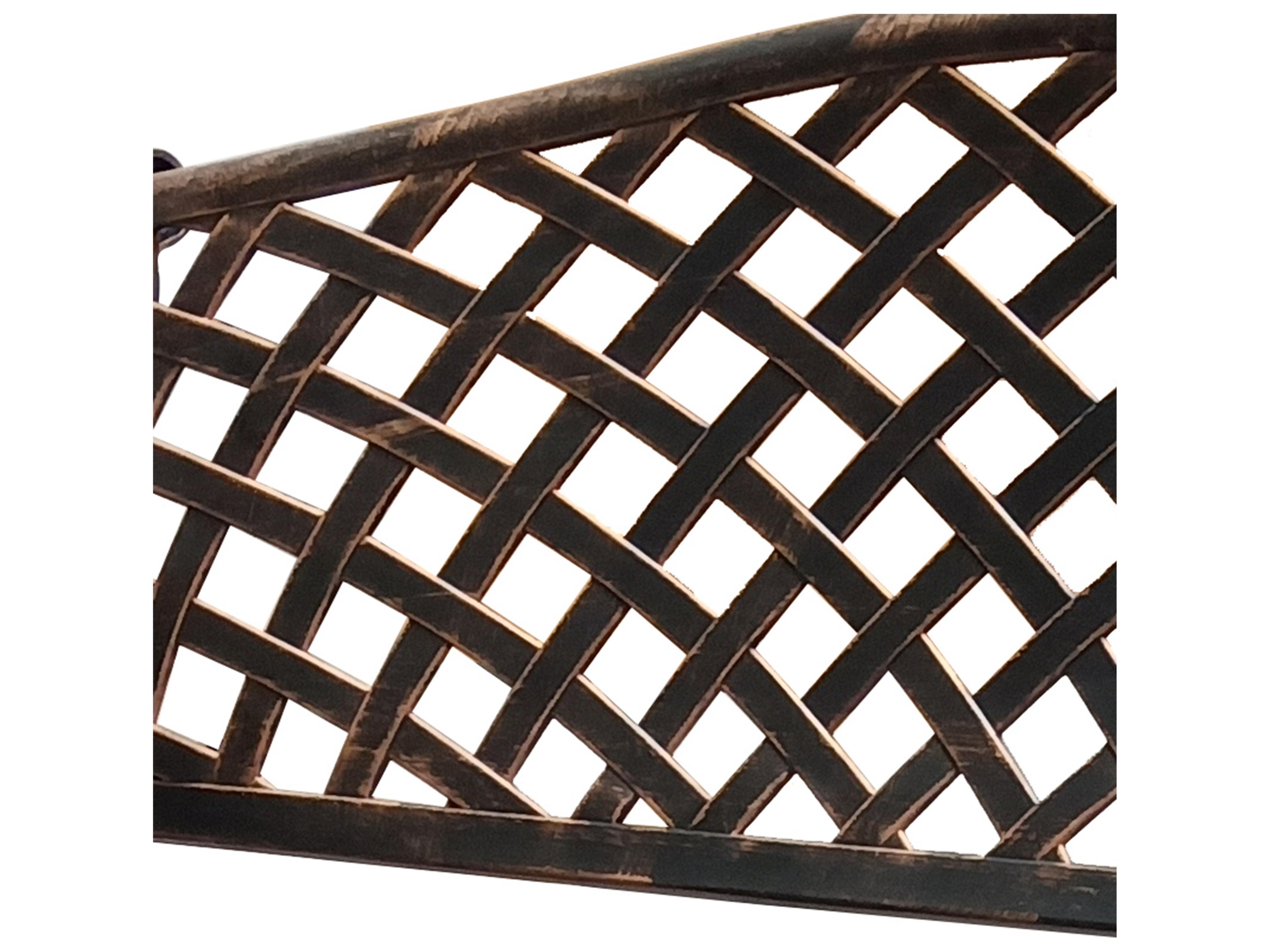 Oakland Living Aluminum Modern Bronze Outdoor Patio Bench Loveseat