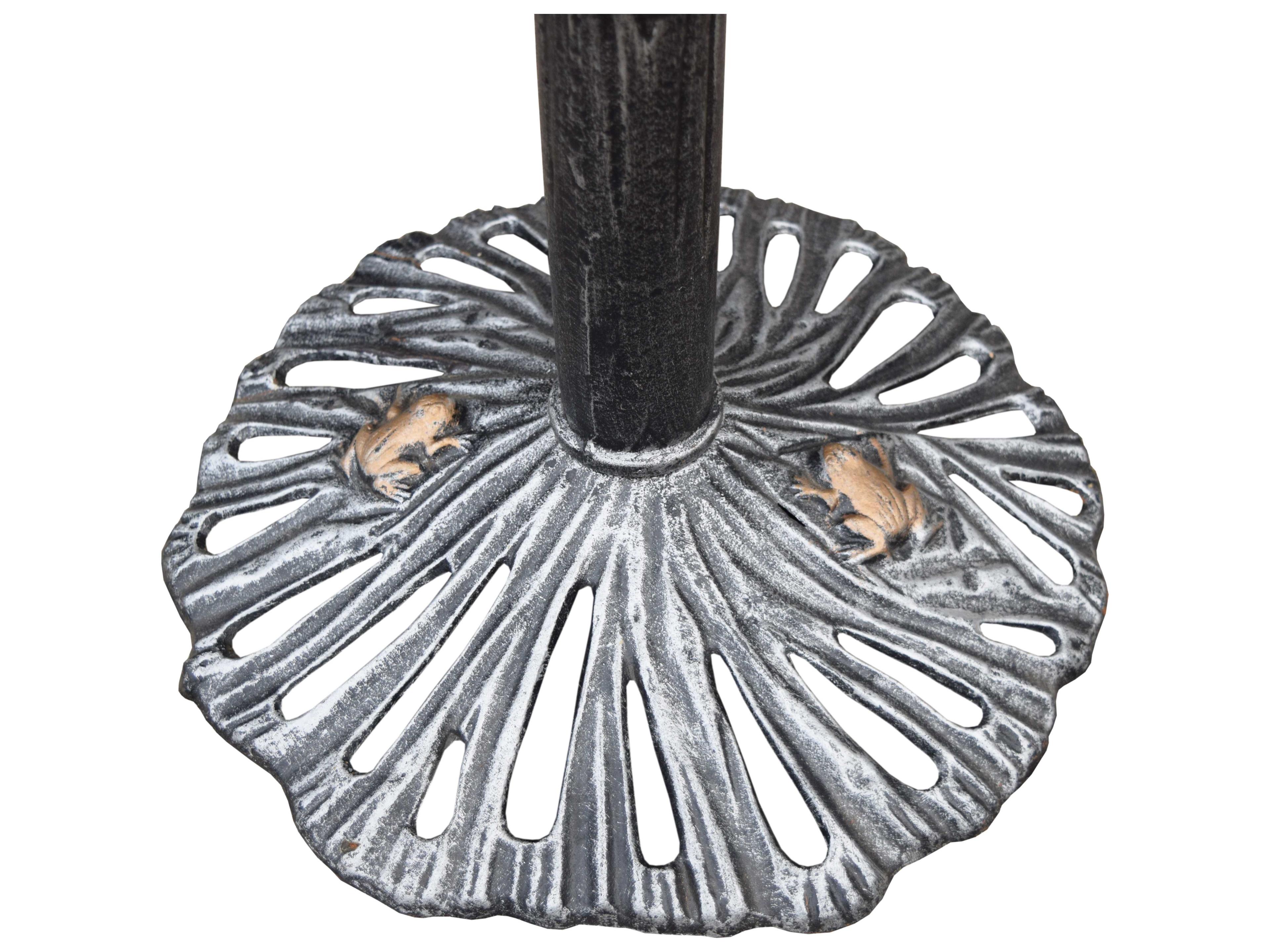 Oakland Living Sunflower Cast Aluminum Butterfly Bird Bath