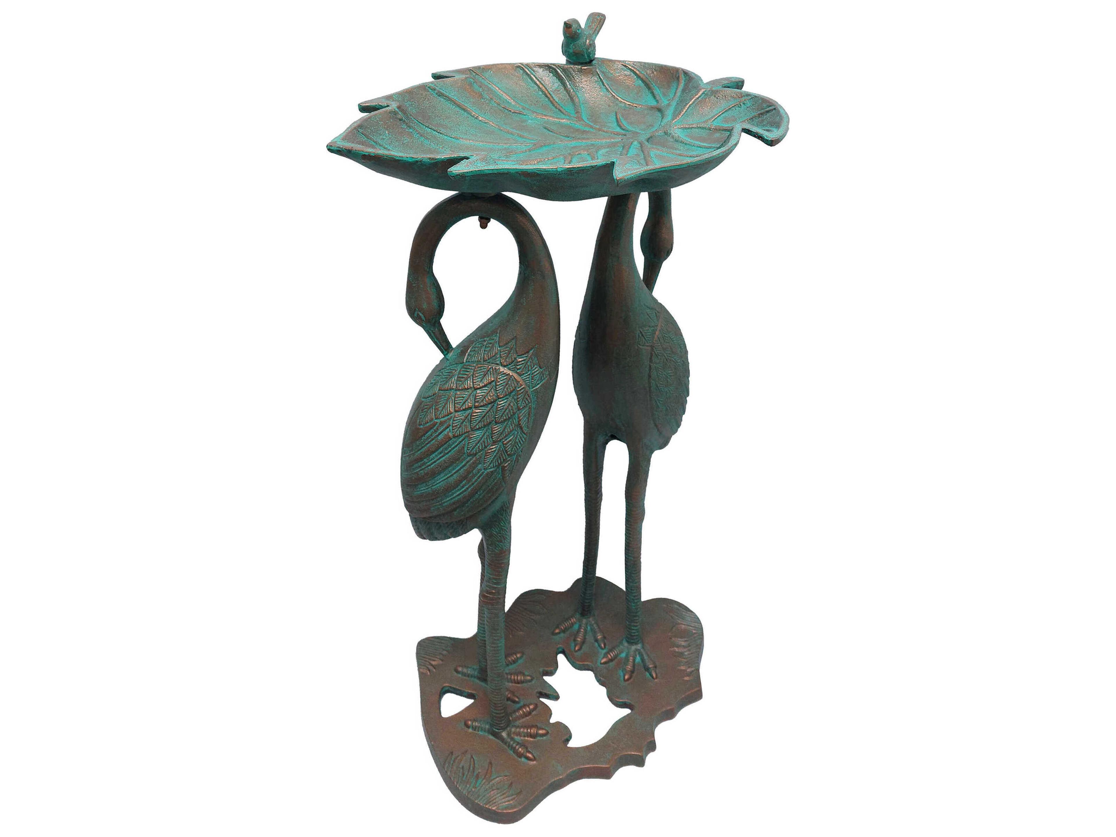 Oakland Living Twin Crane Bird Bath