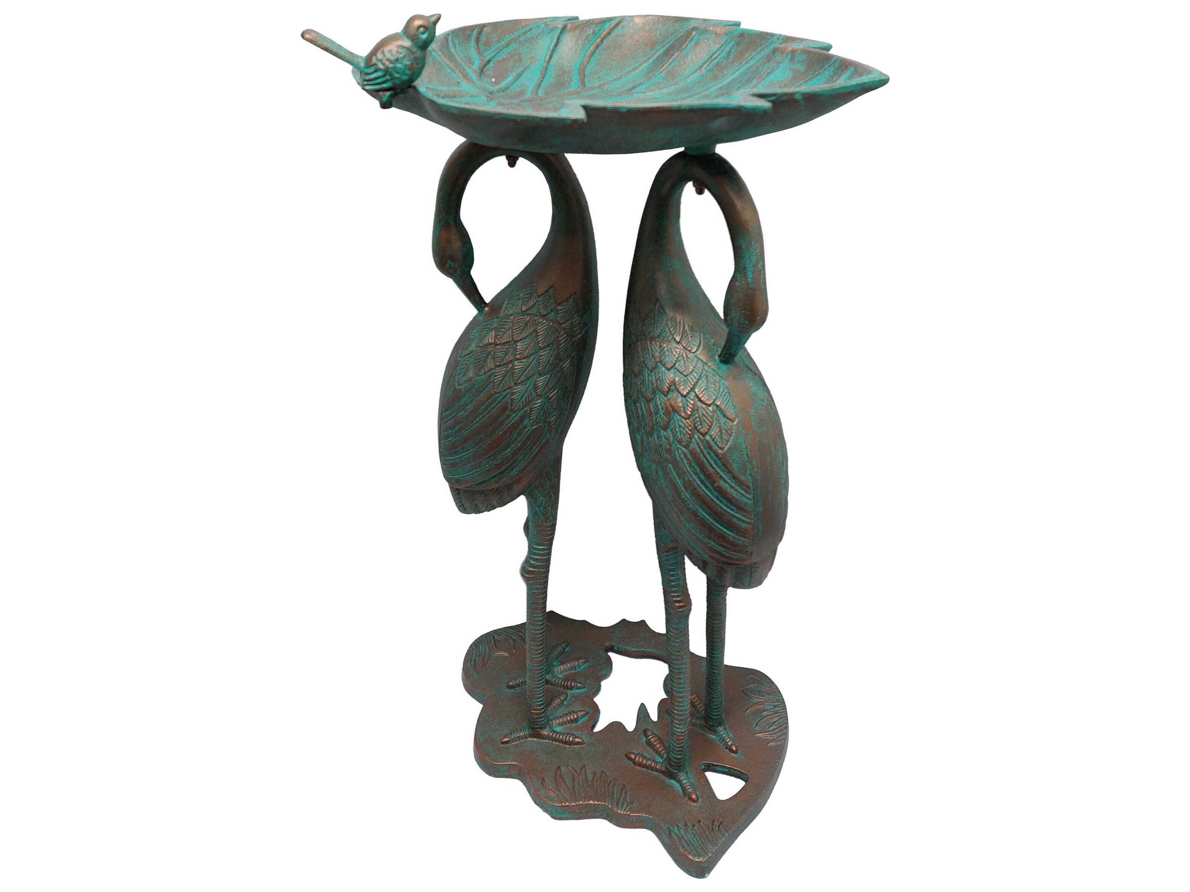 Oakland Living Twin Crane Bird Bath