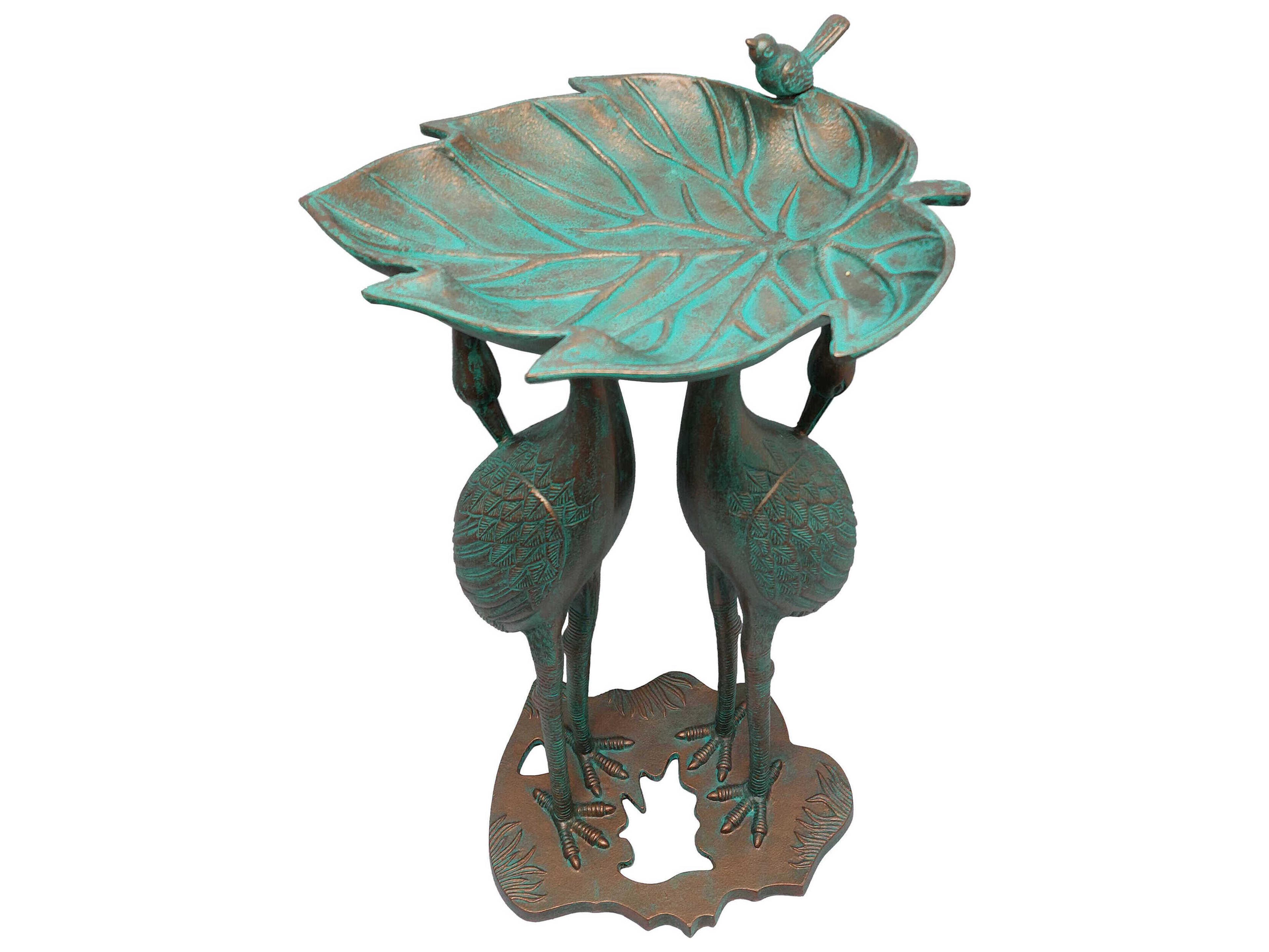 Oakland Living Twin Crane Bird Bath