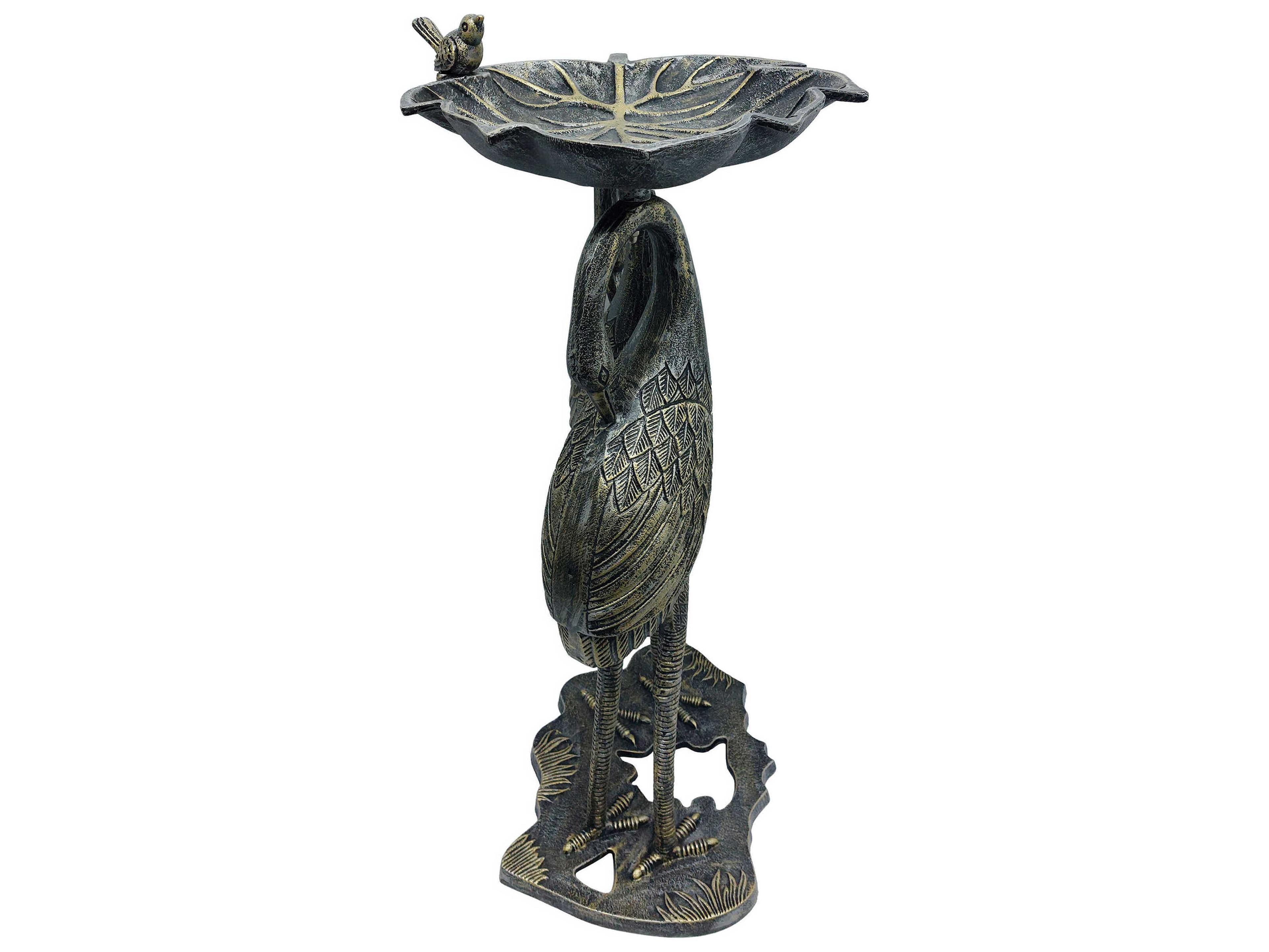 Oakland Living Twin Crane Bird Bath