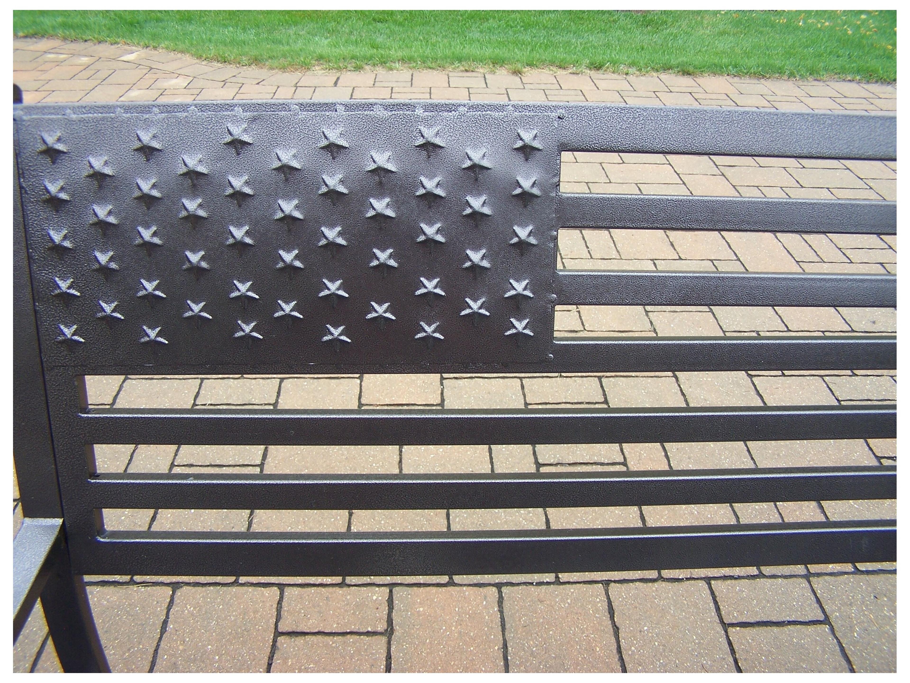 Oakland Living American Pride Outdoor Bench