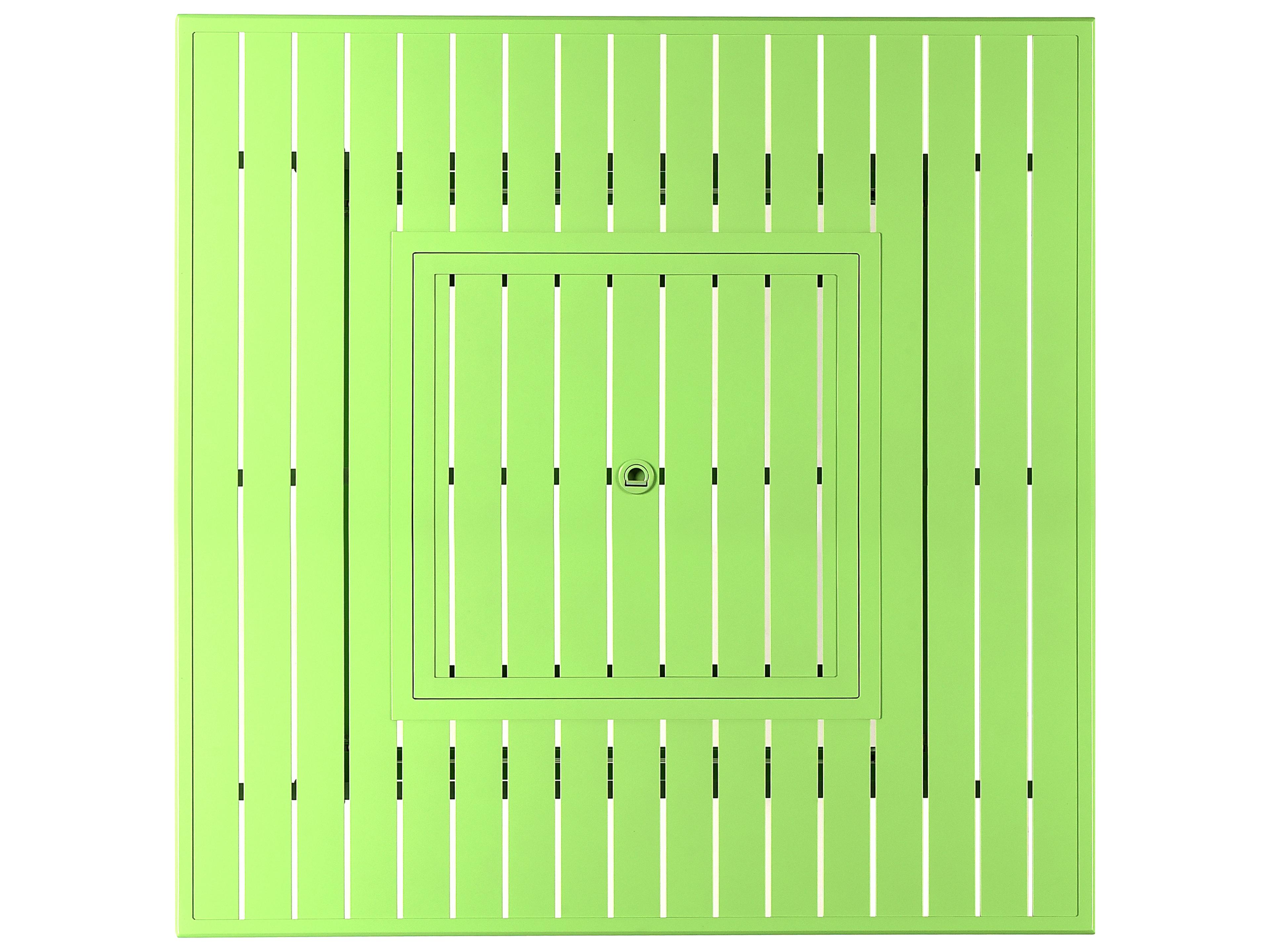 Oakland Living Square Aluminum Propane Patio Fire Pit Table with Glass Beads