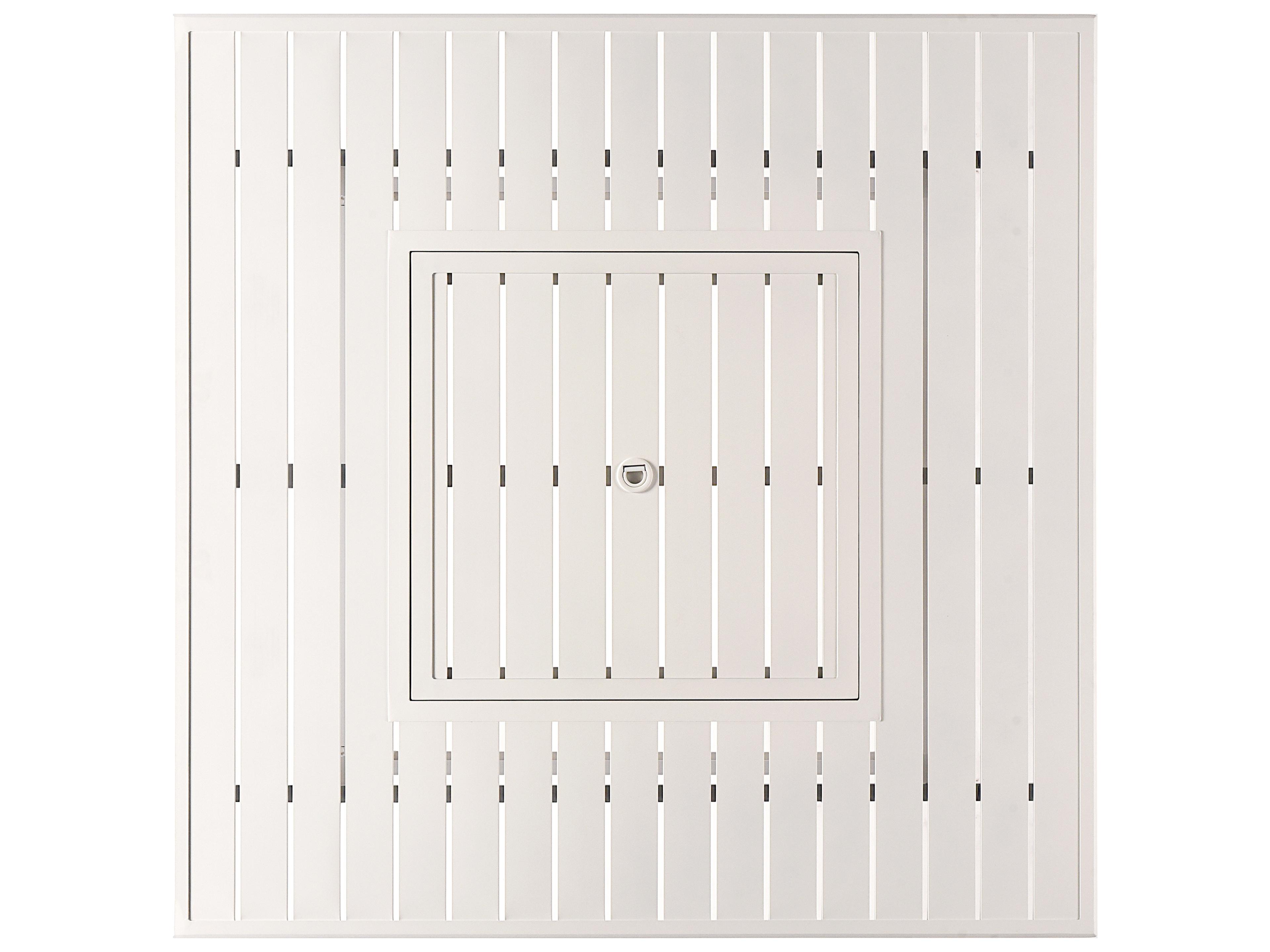 Oakland Living Square Aluminum Propane Patio Fire Pit Table with Glass Beads