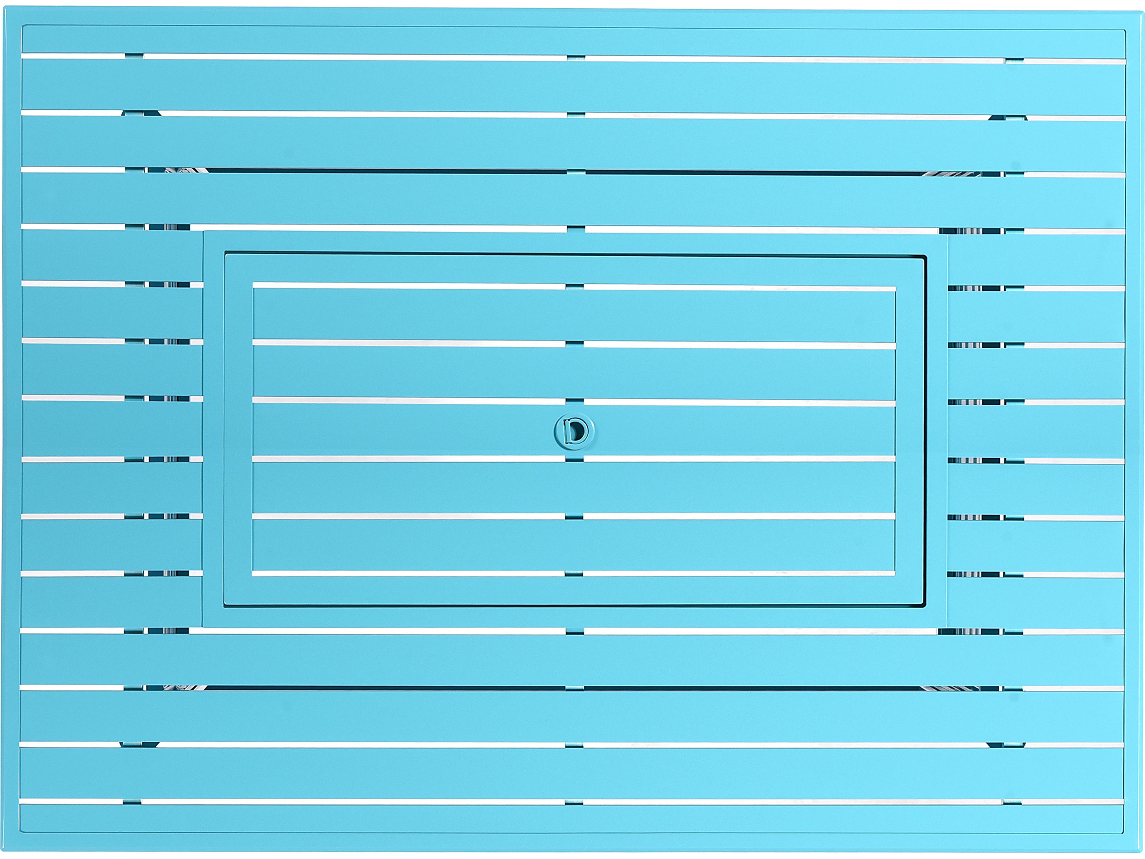Oakland Living Rectangular Aluminum Propane Outdoor Patio Fire Pit Table