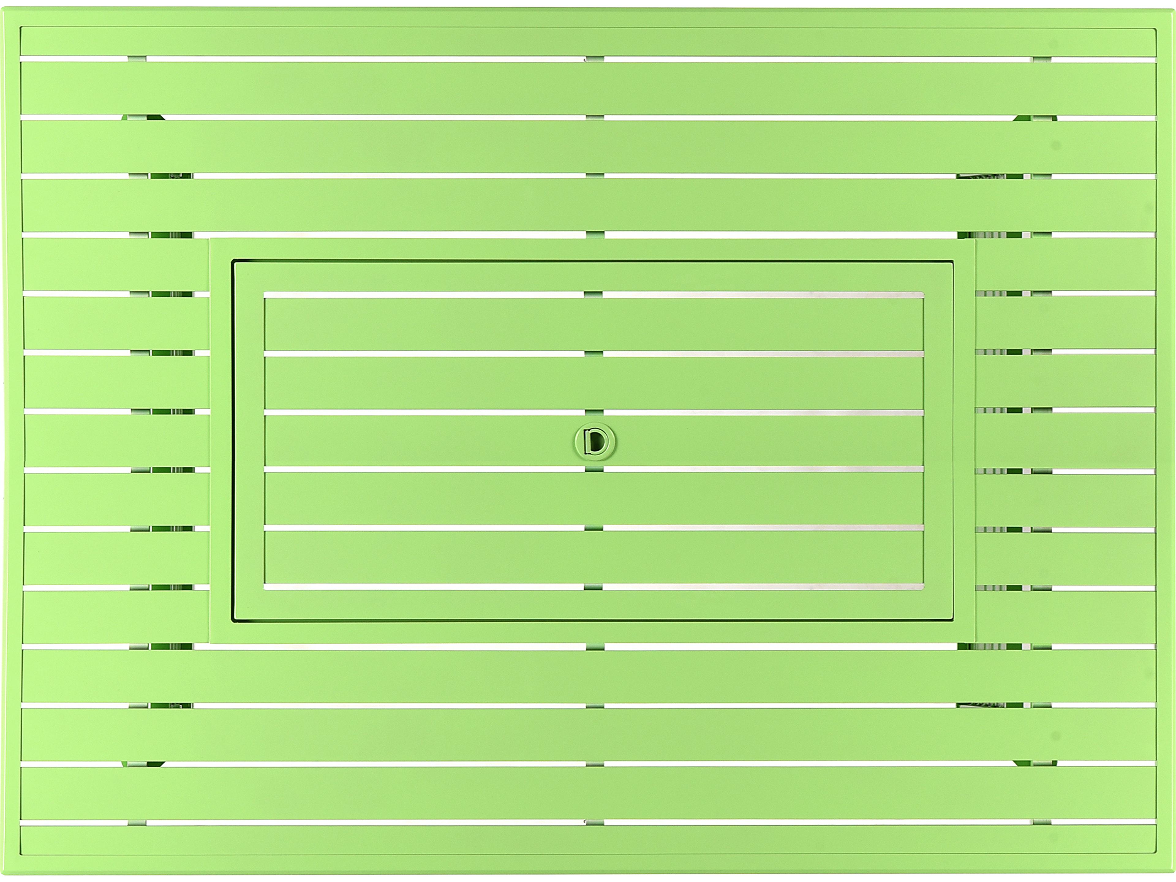 Oakland Living Rectangular Aluminum Propane Outdoor Fire Pit Table