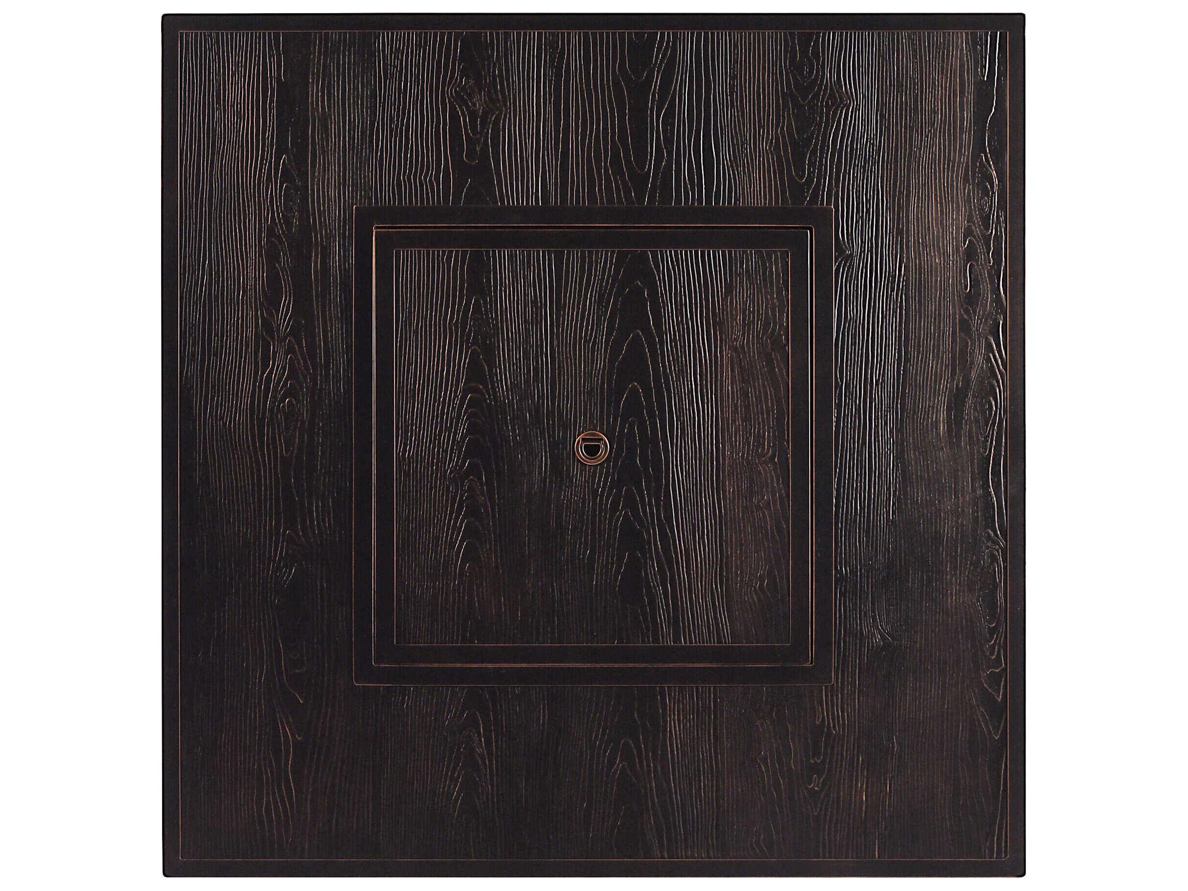 Oakland Living Aluminum Cushion 42'' Square Fire Pit Table Set