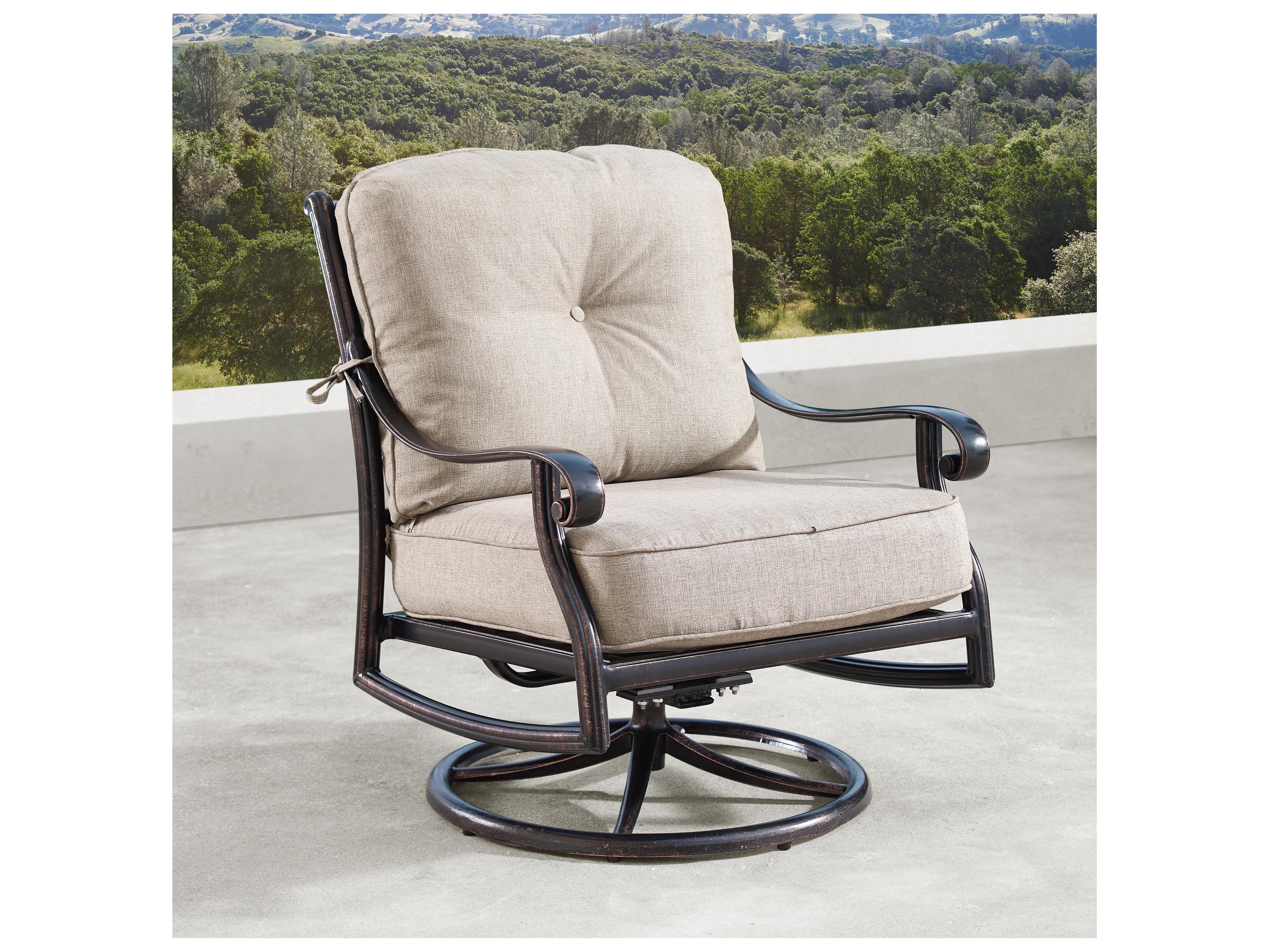 Oakland Living Aluminum 42'' Square Fire Pit Table Set