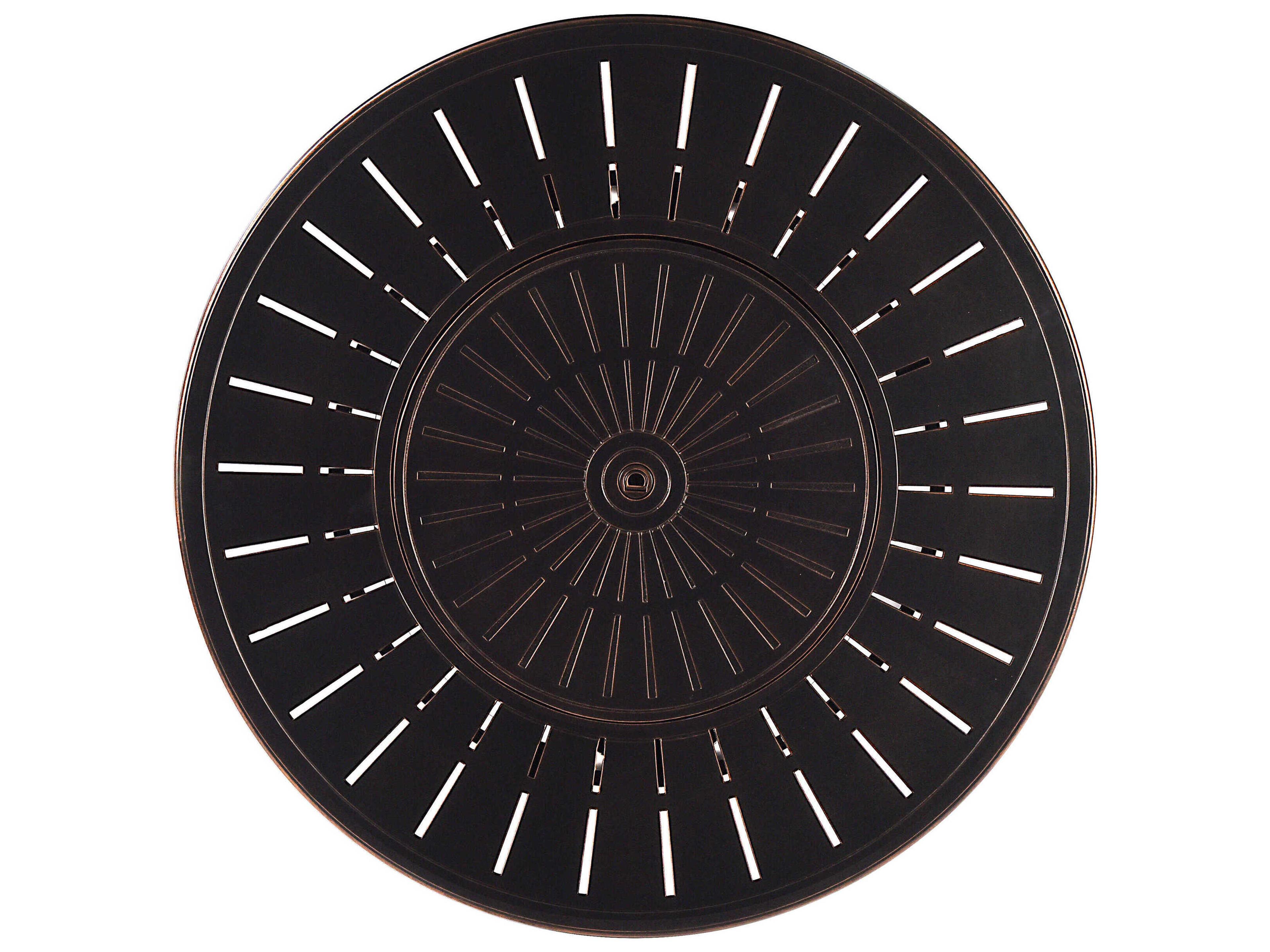 Oakland Living Aluminum Cushion 44'' Round Fire Pit Table Set