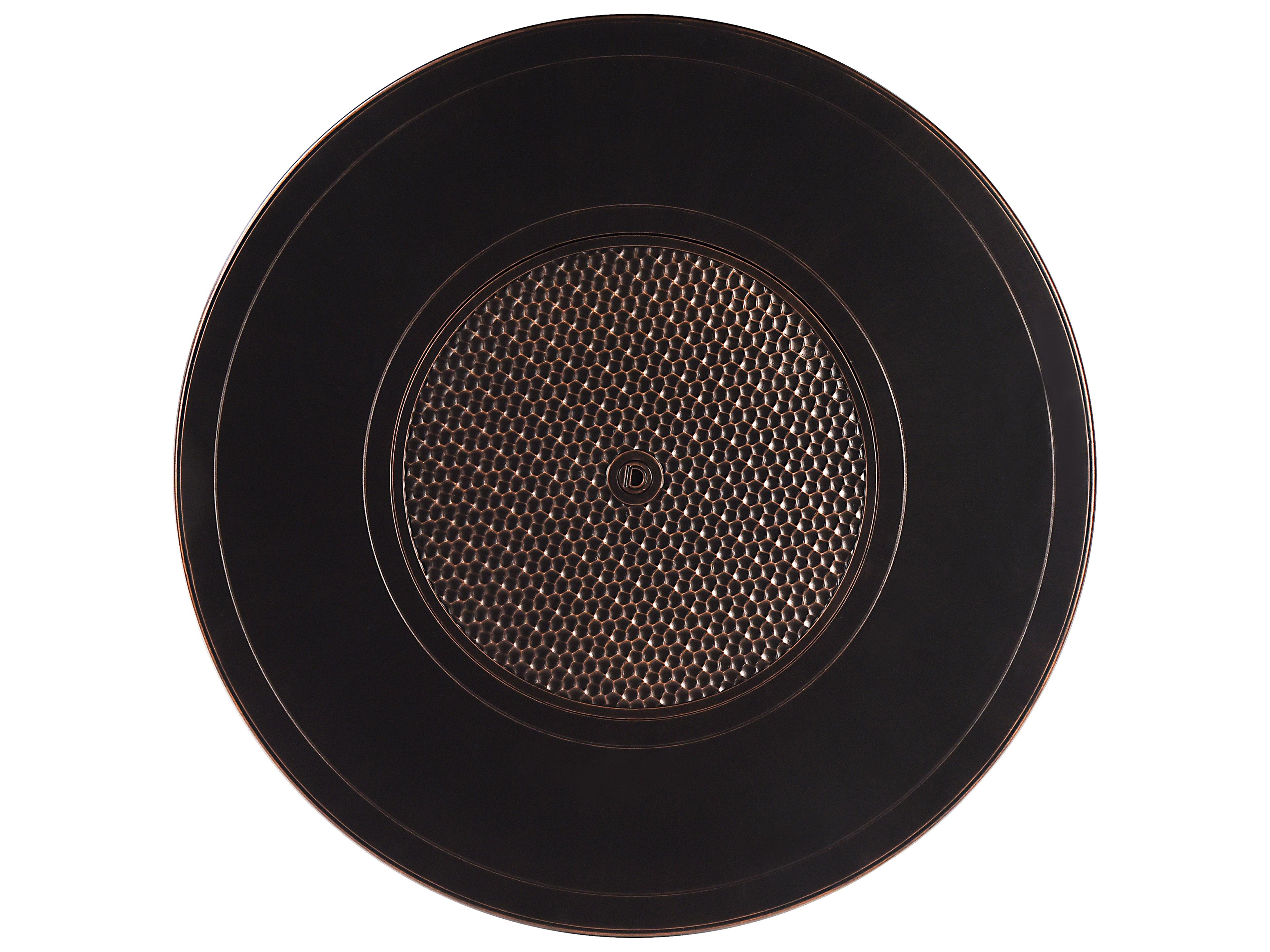 Oakland Living Aluminum 44'' Round Antique Copper Fire Pit Table Set