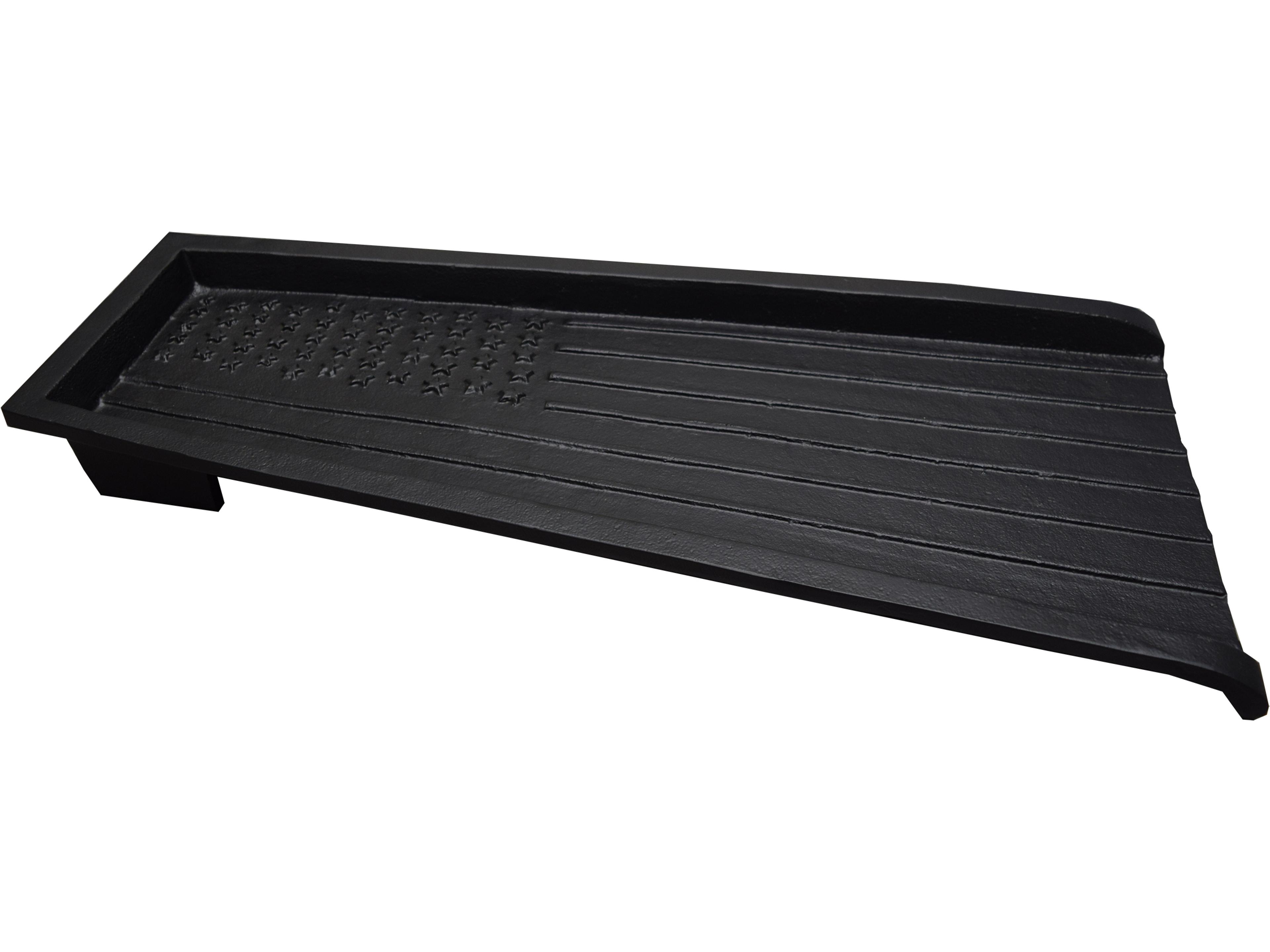 Oakland Living Black USA Patriotic Flag Cast Aluminum Downspout Gutter 24'' Splash Block