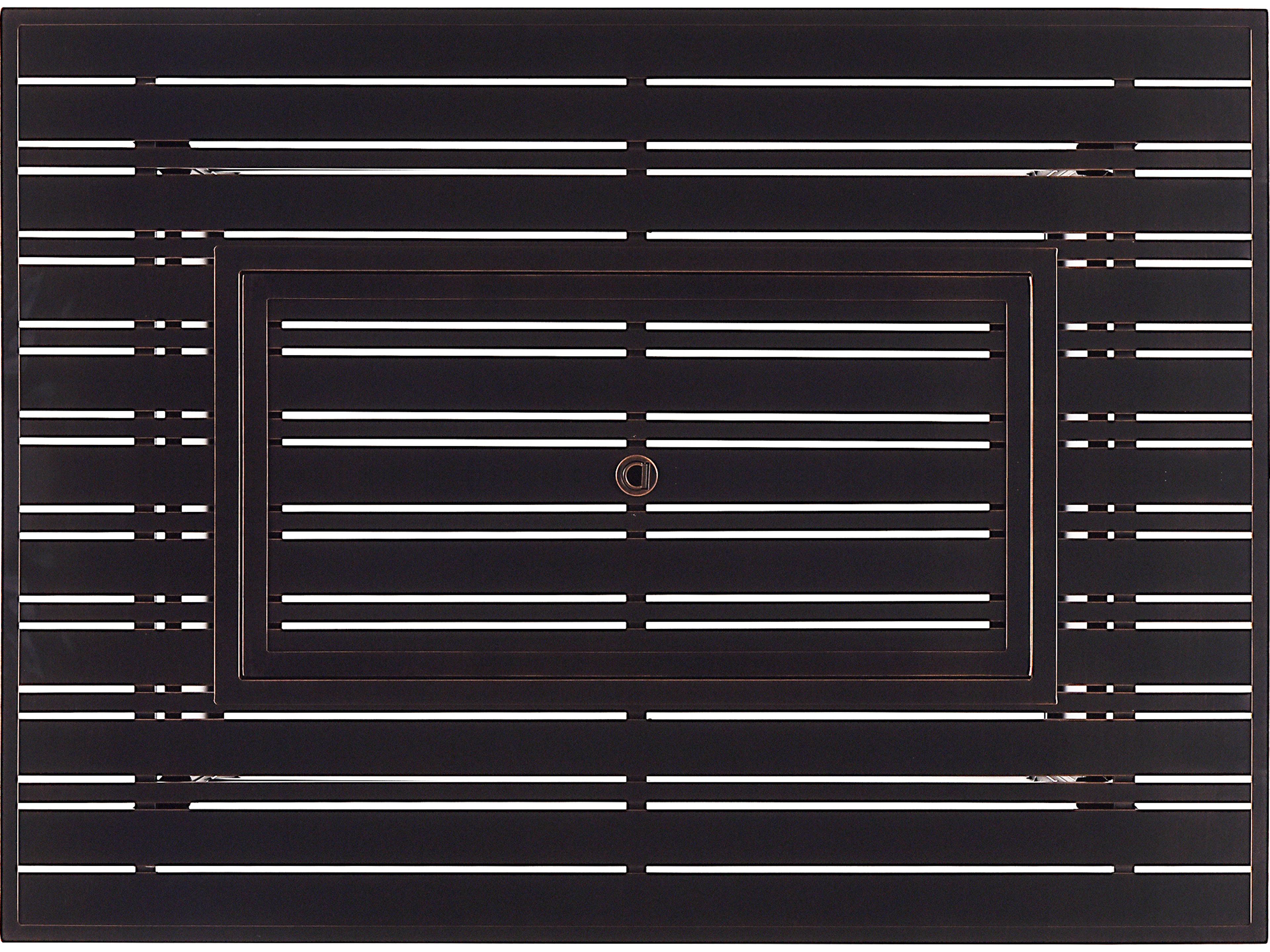 Oakland Living Rectangular Aluminum Propane Patio Fire Pit Table