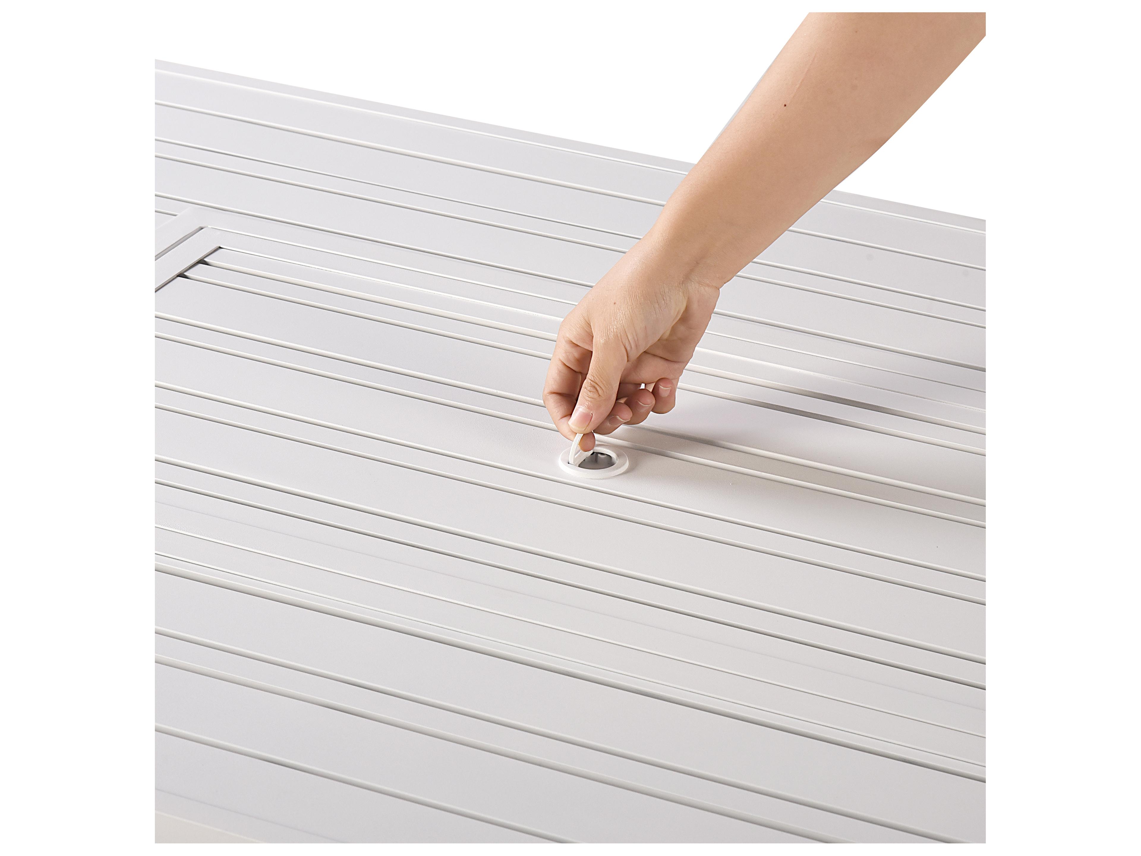 Oakland Living Rectangular Aluminum Propane Patio Fire Pit Table