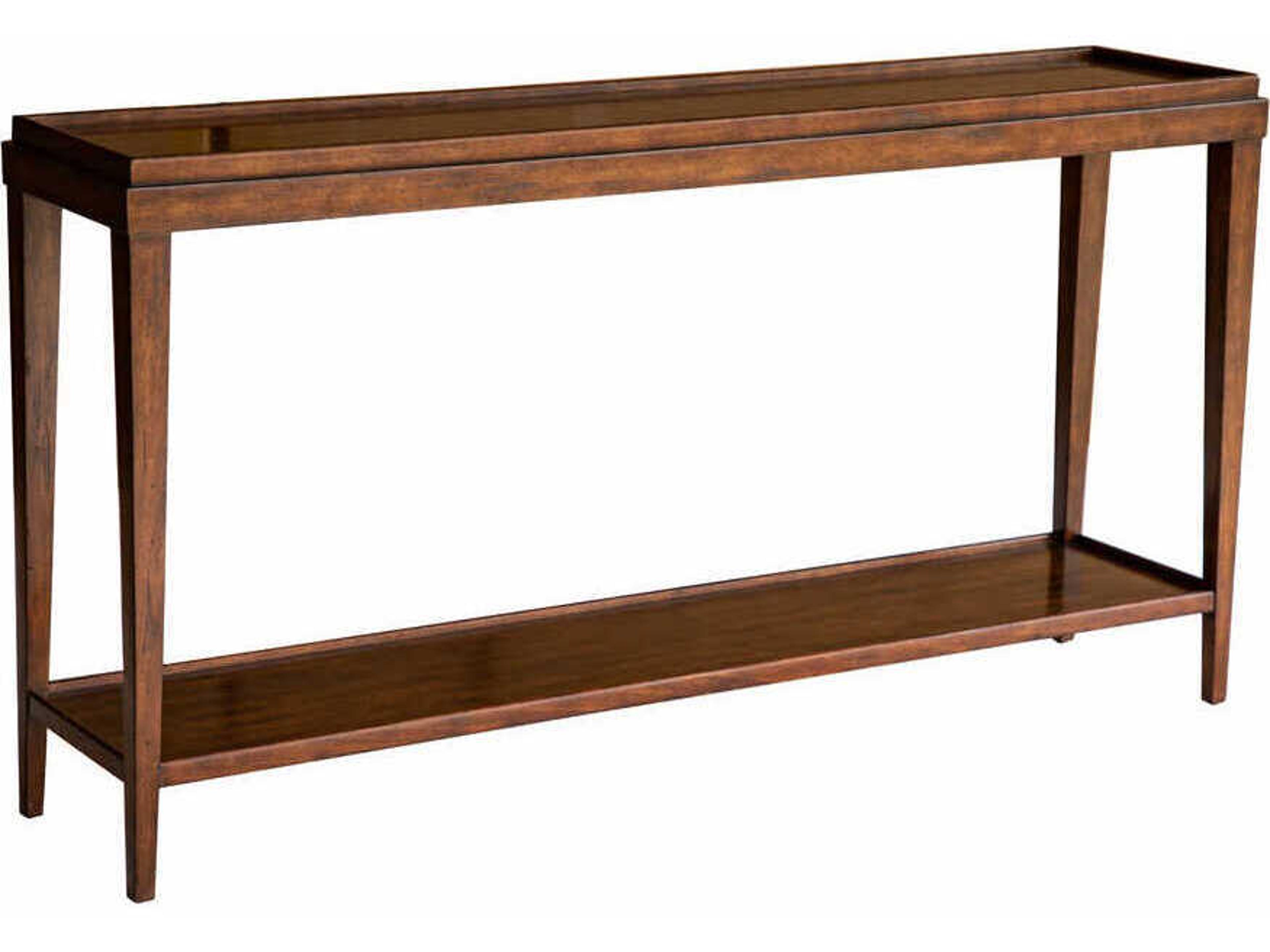Liz Rectangular Wood Country Console Table
