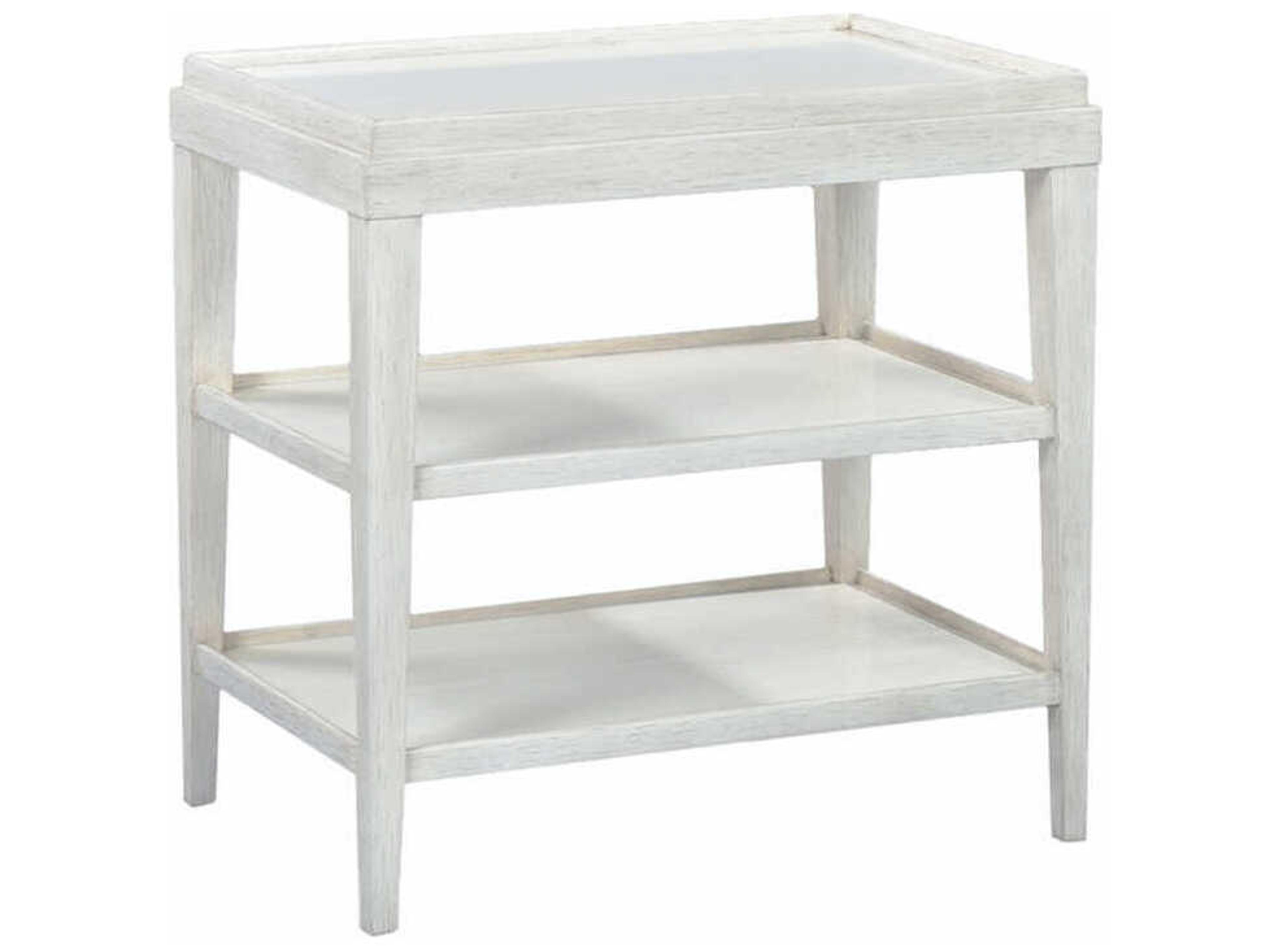 Liz Rectangular Wood Drift End Table