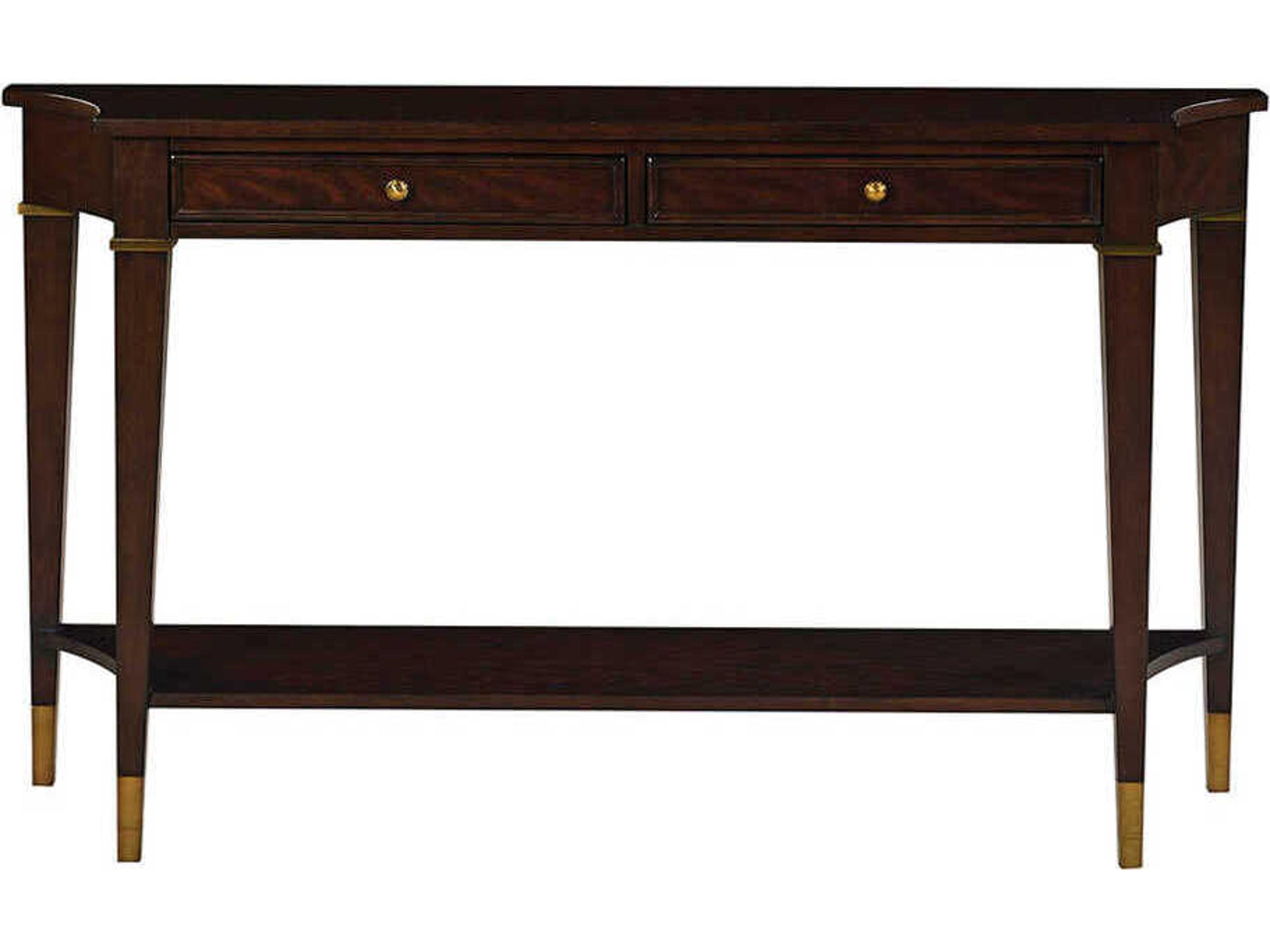 Salem Demilune Wood Syrup Console Table