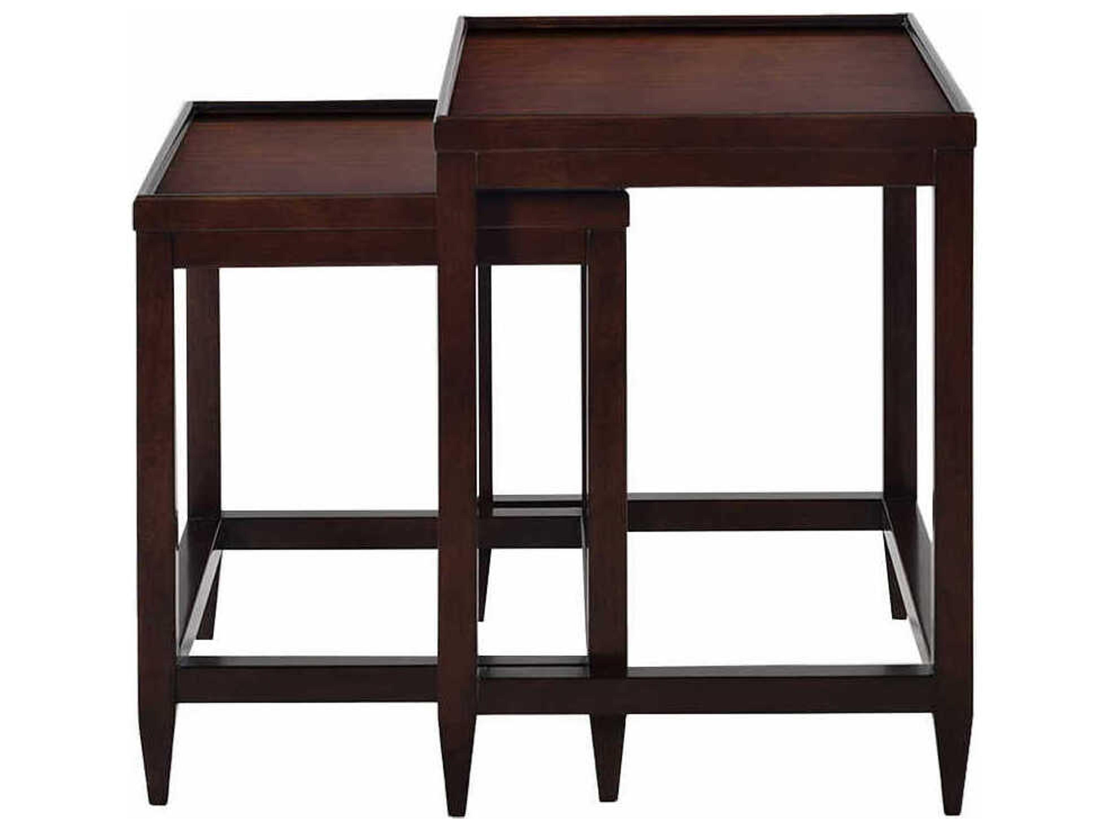 Liz Rectangular Wood Chocolate End Table