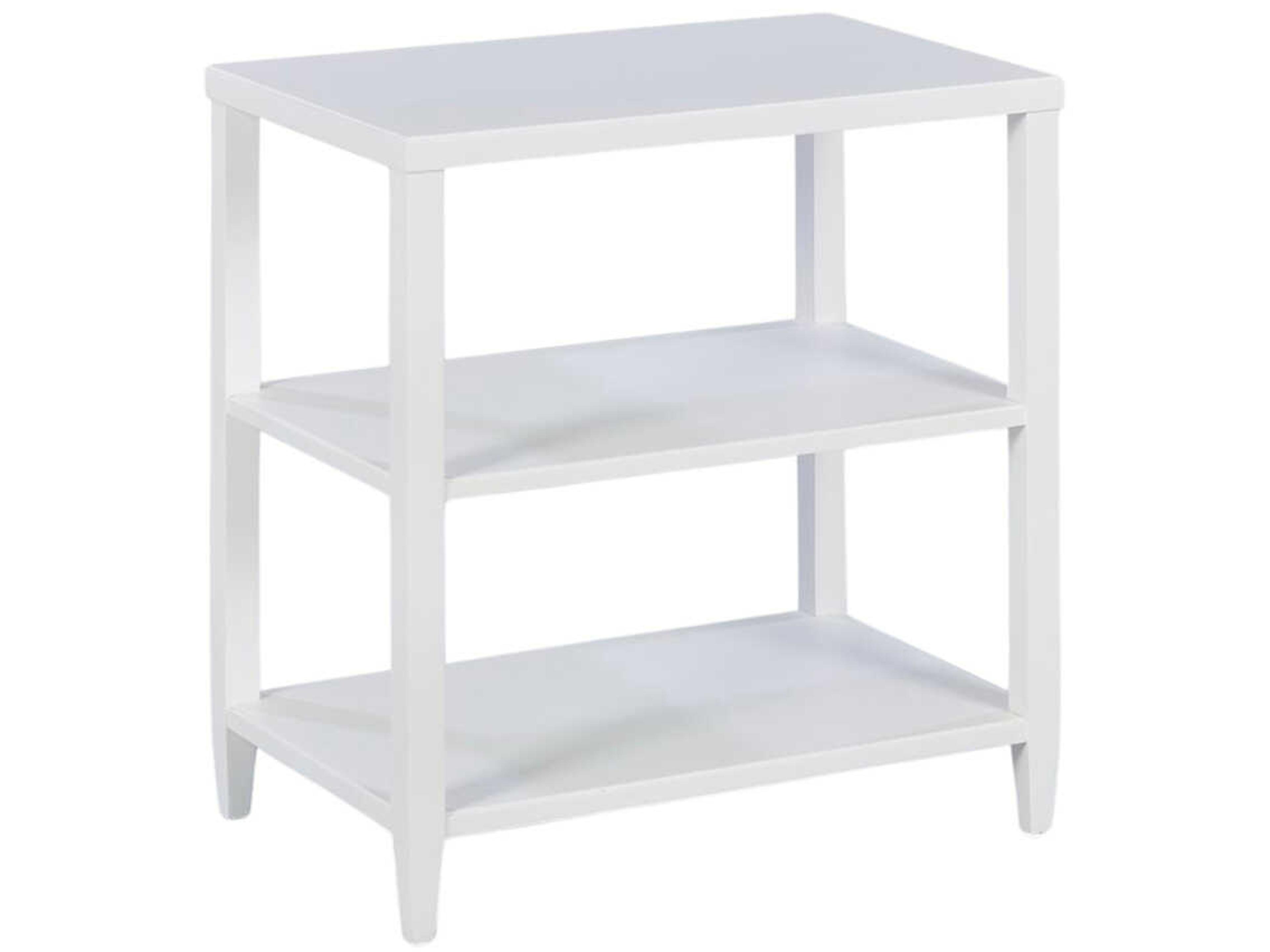 Tempo Rectangular Wood Ghost End Table