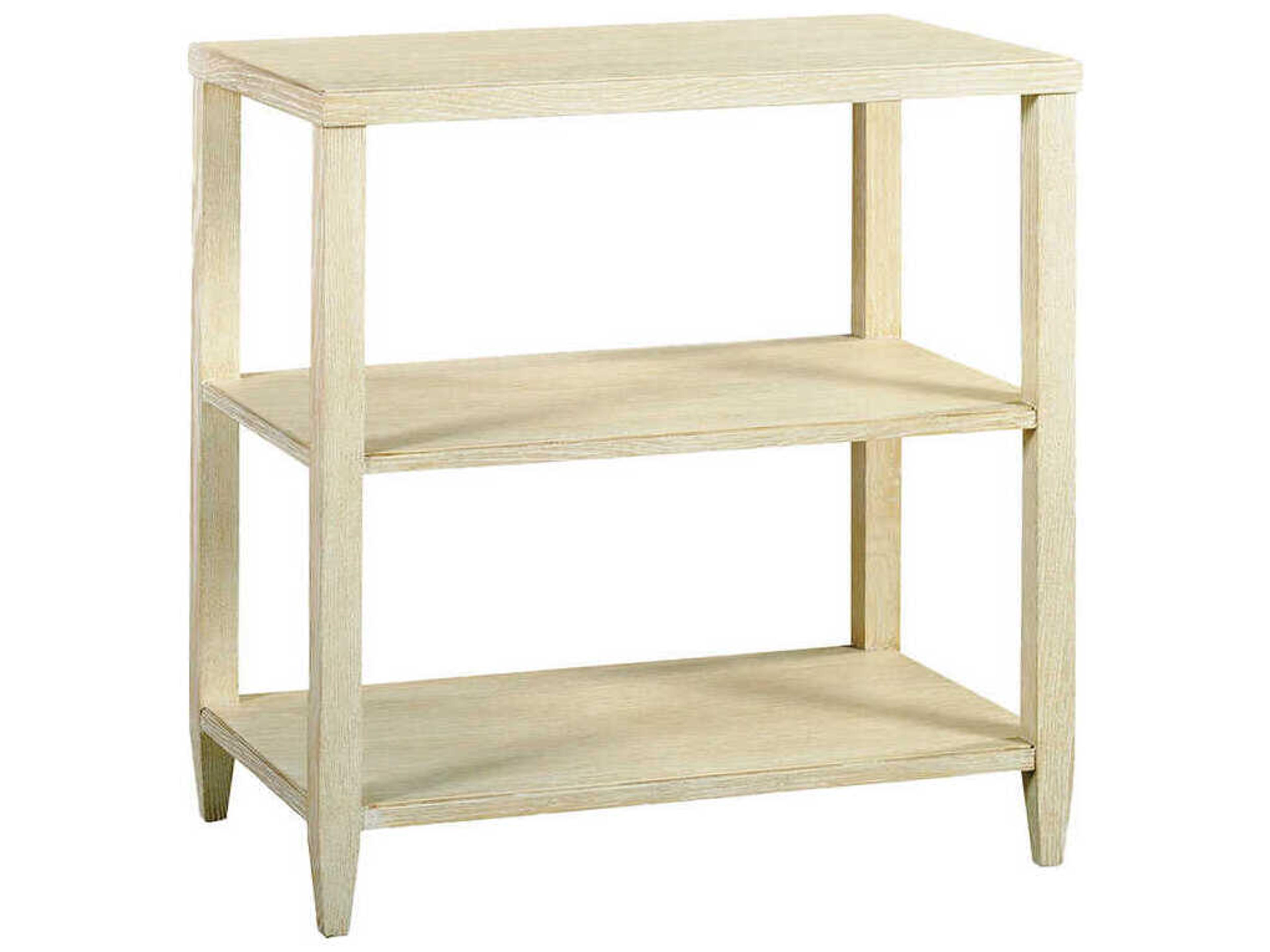 Tempo Rectangular Wood Shell End Table