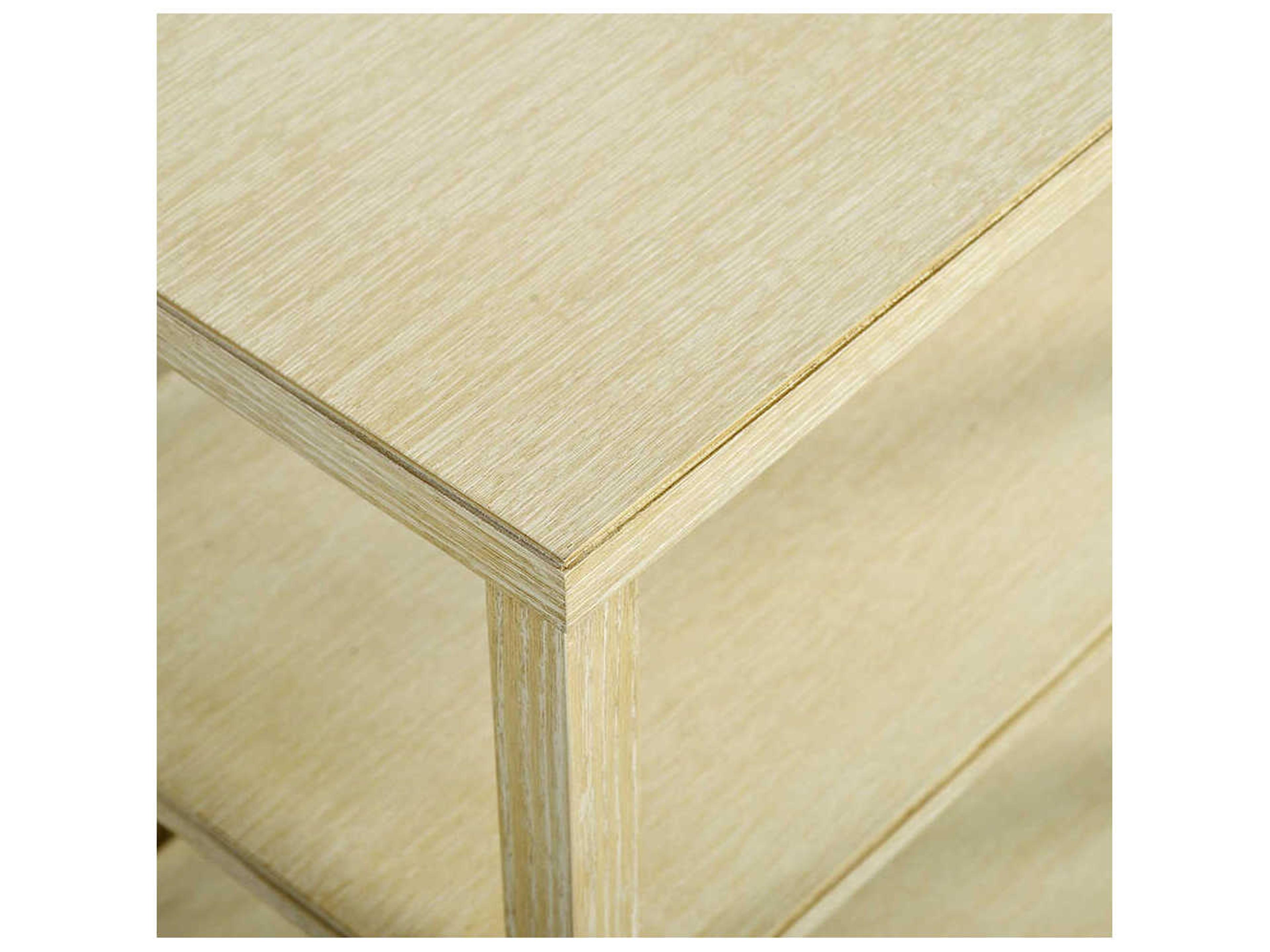 Oliver Home Tempo Rectangular Wood Shell End Table