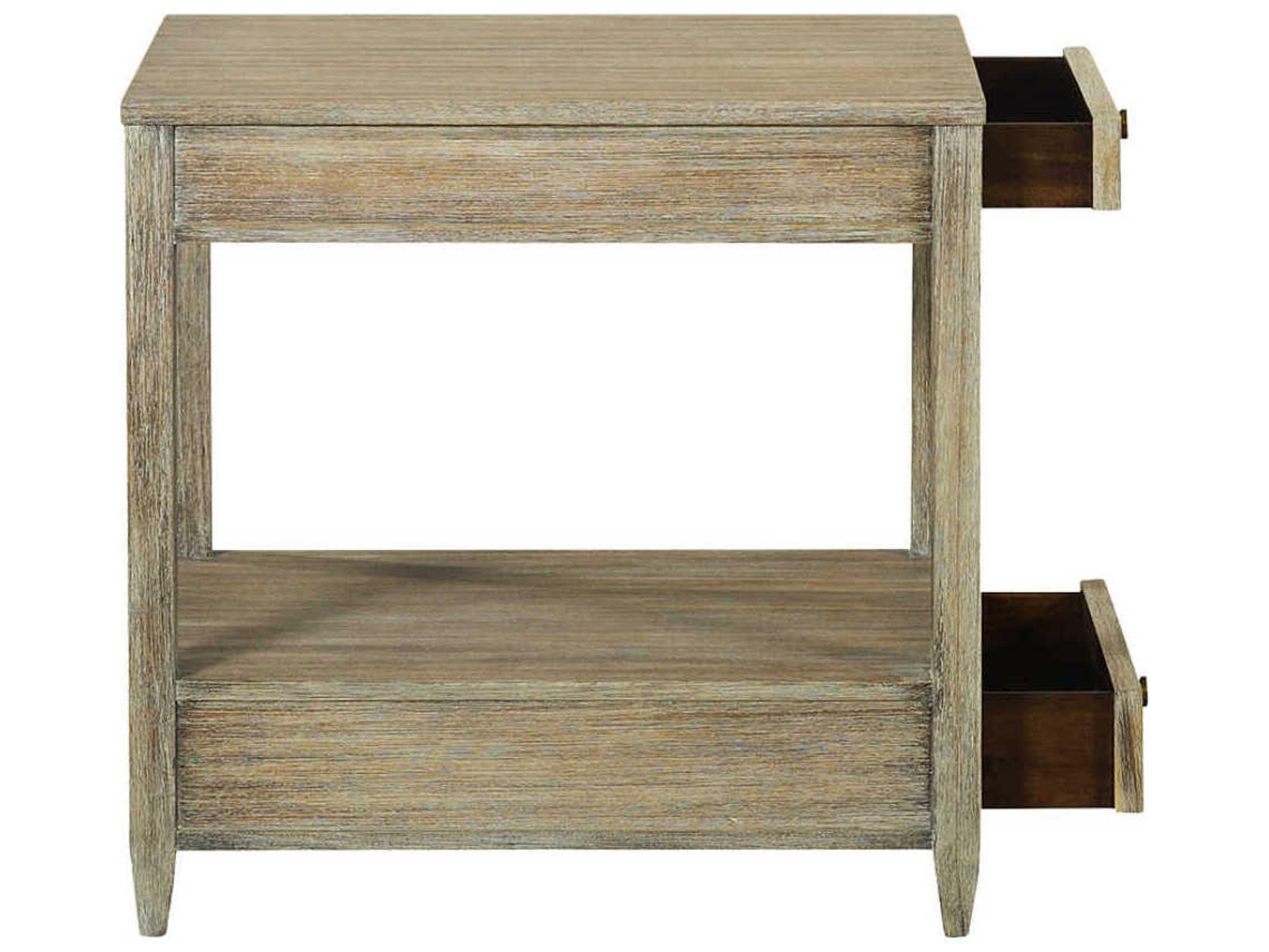 Oliver Home Westone Rectangular Wood Weathered End Table