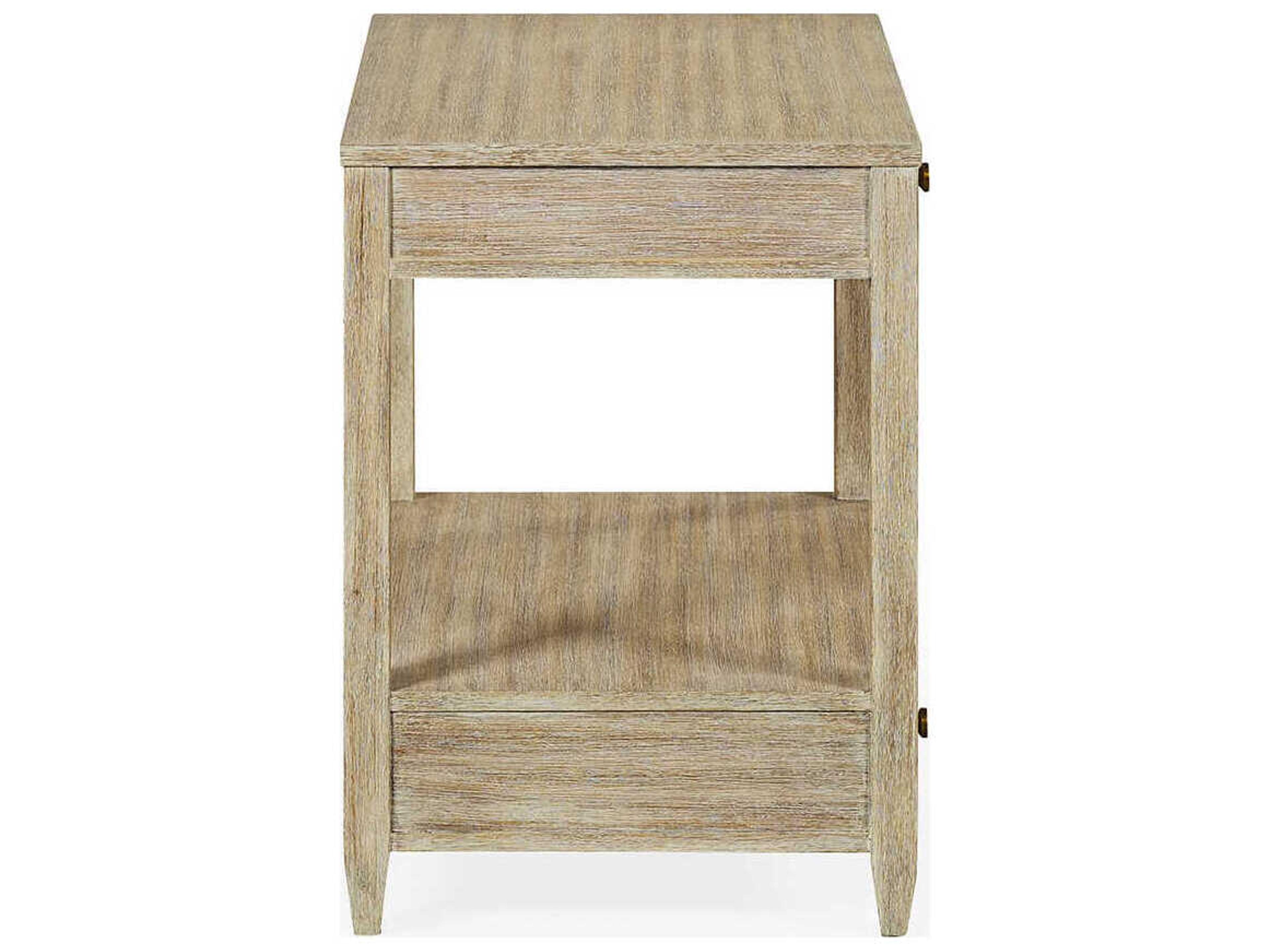 Oliver Home Westone Rectangular Wood Weathered End Table
