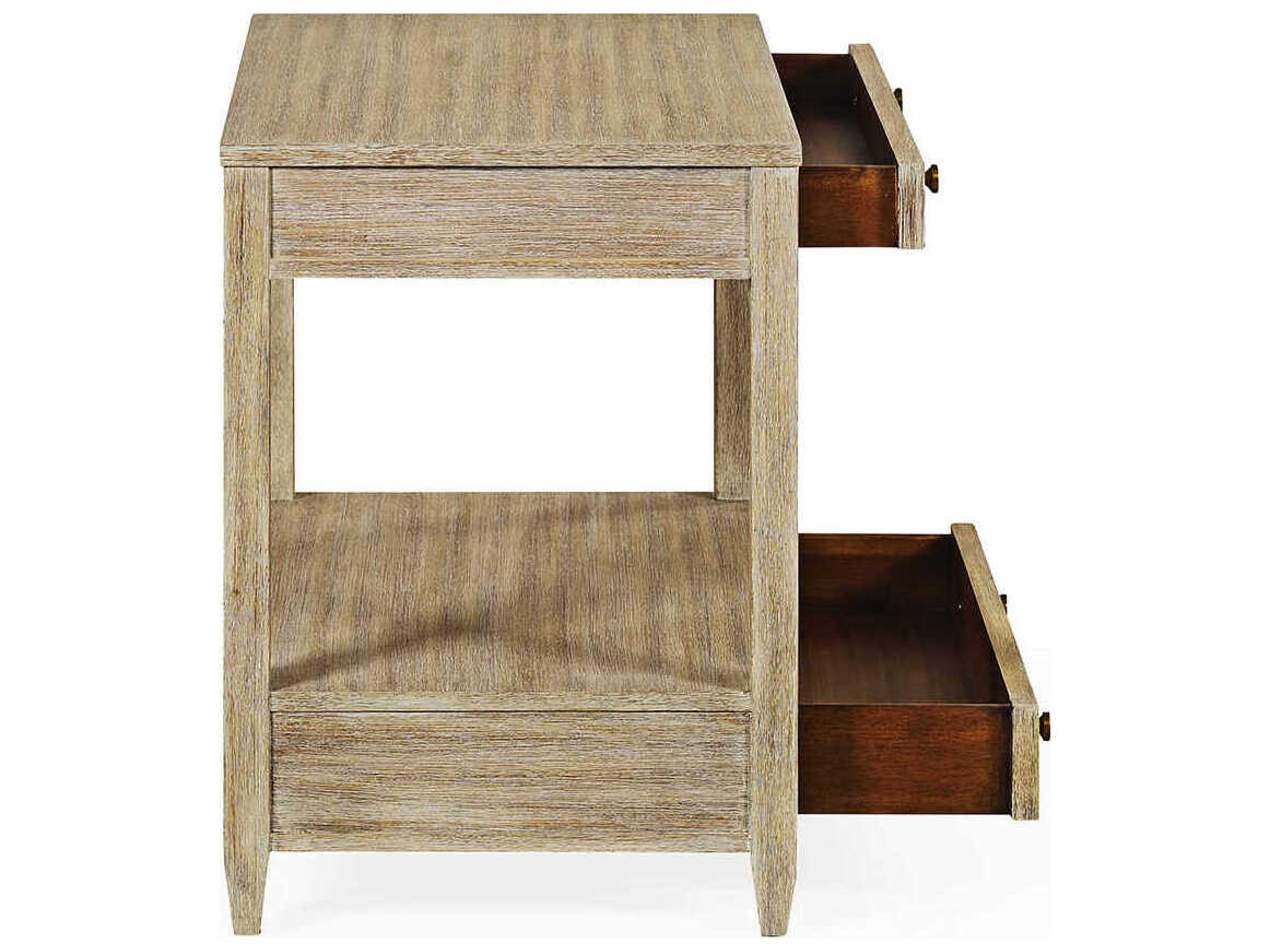 Oliver Home Westone Rectangular Wood Weathered End Table