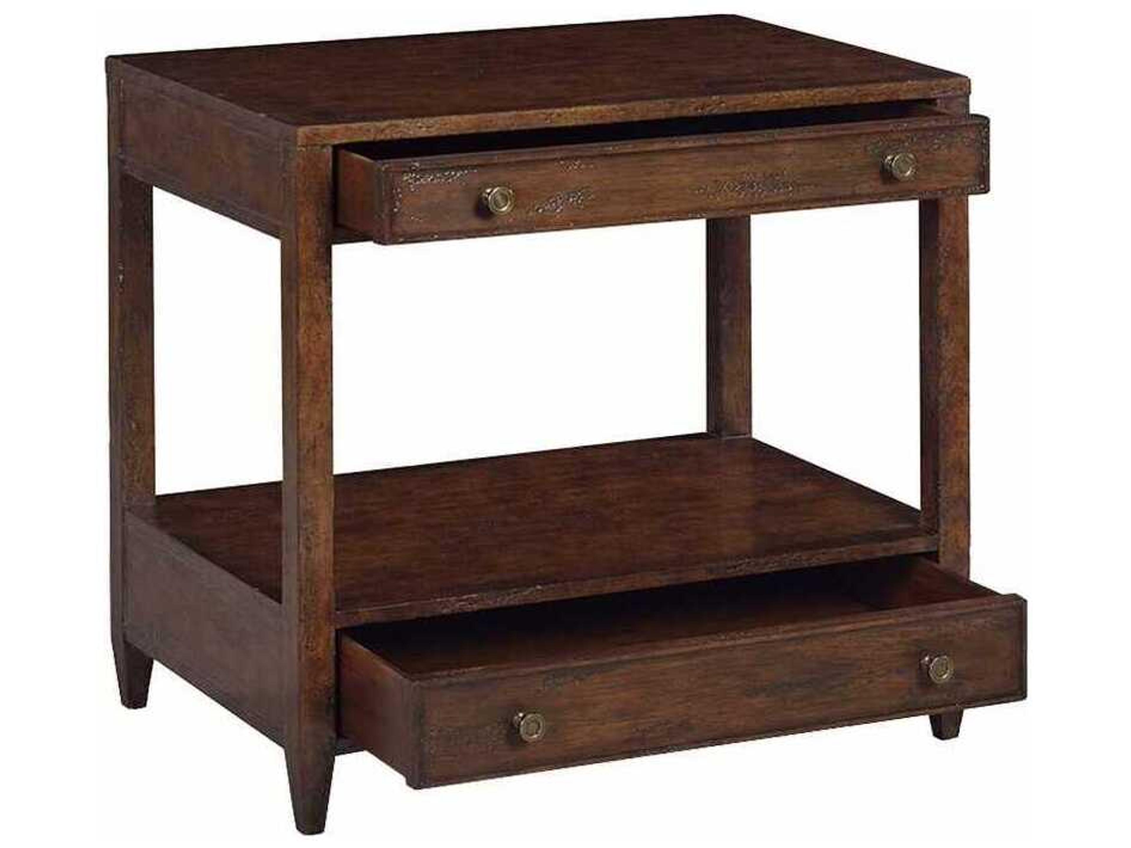 Oliver Home Weston Rectangular Wood Country End Table
