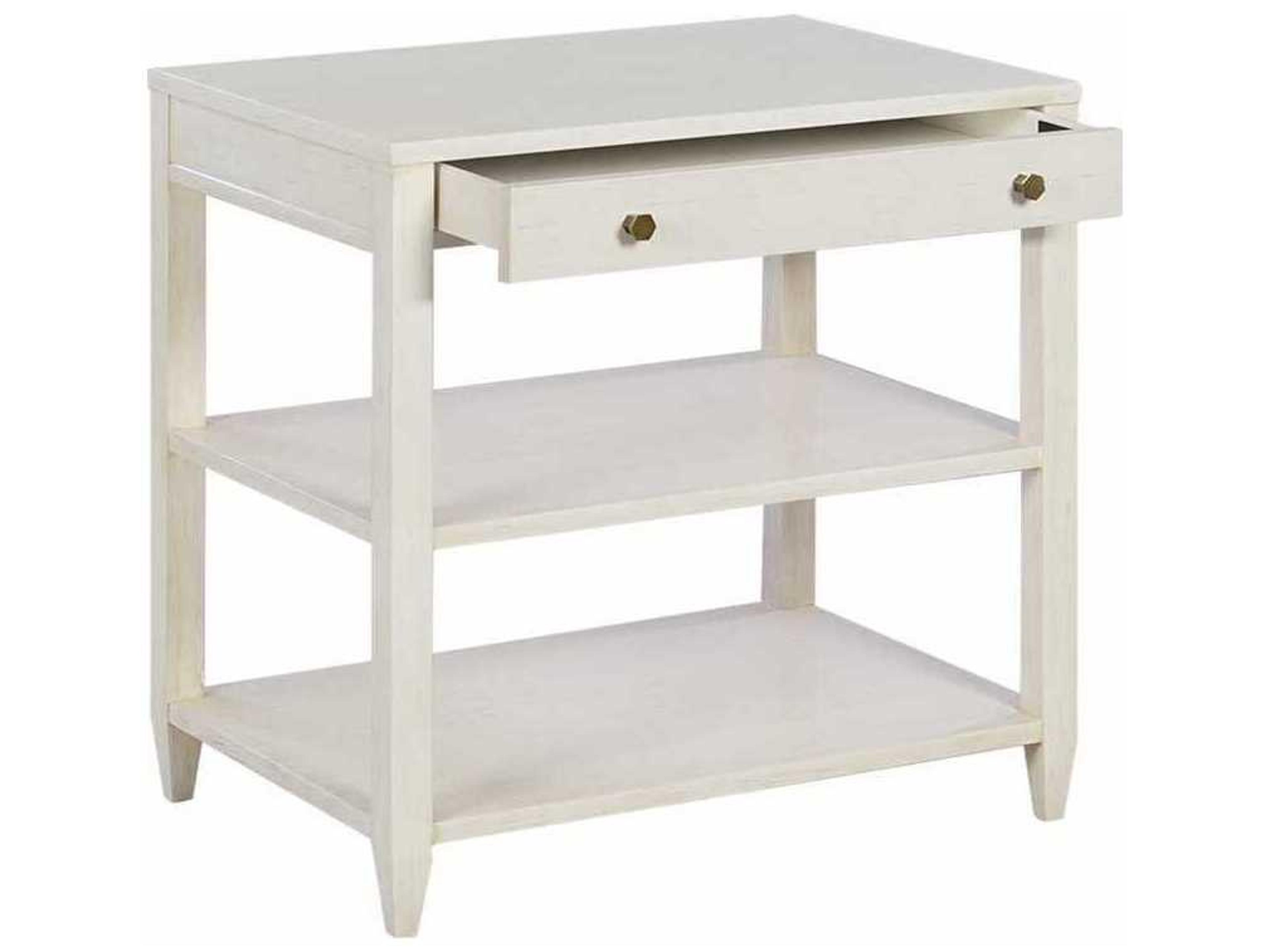 Oliver Home Wallace Rectangular Wood Drift End Table