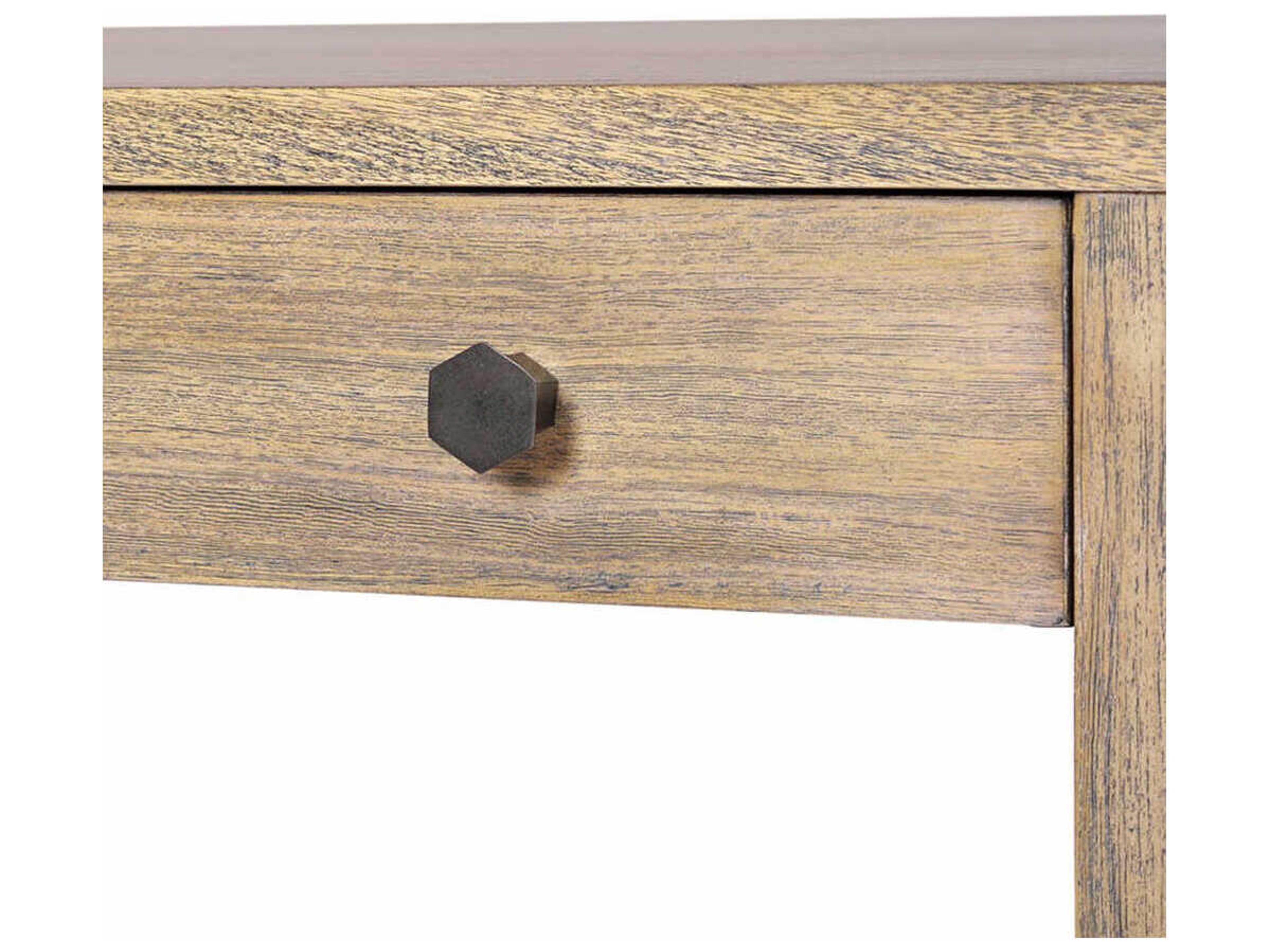 Oliver Home Wallace Rectangular Wood Rabbit End Table