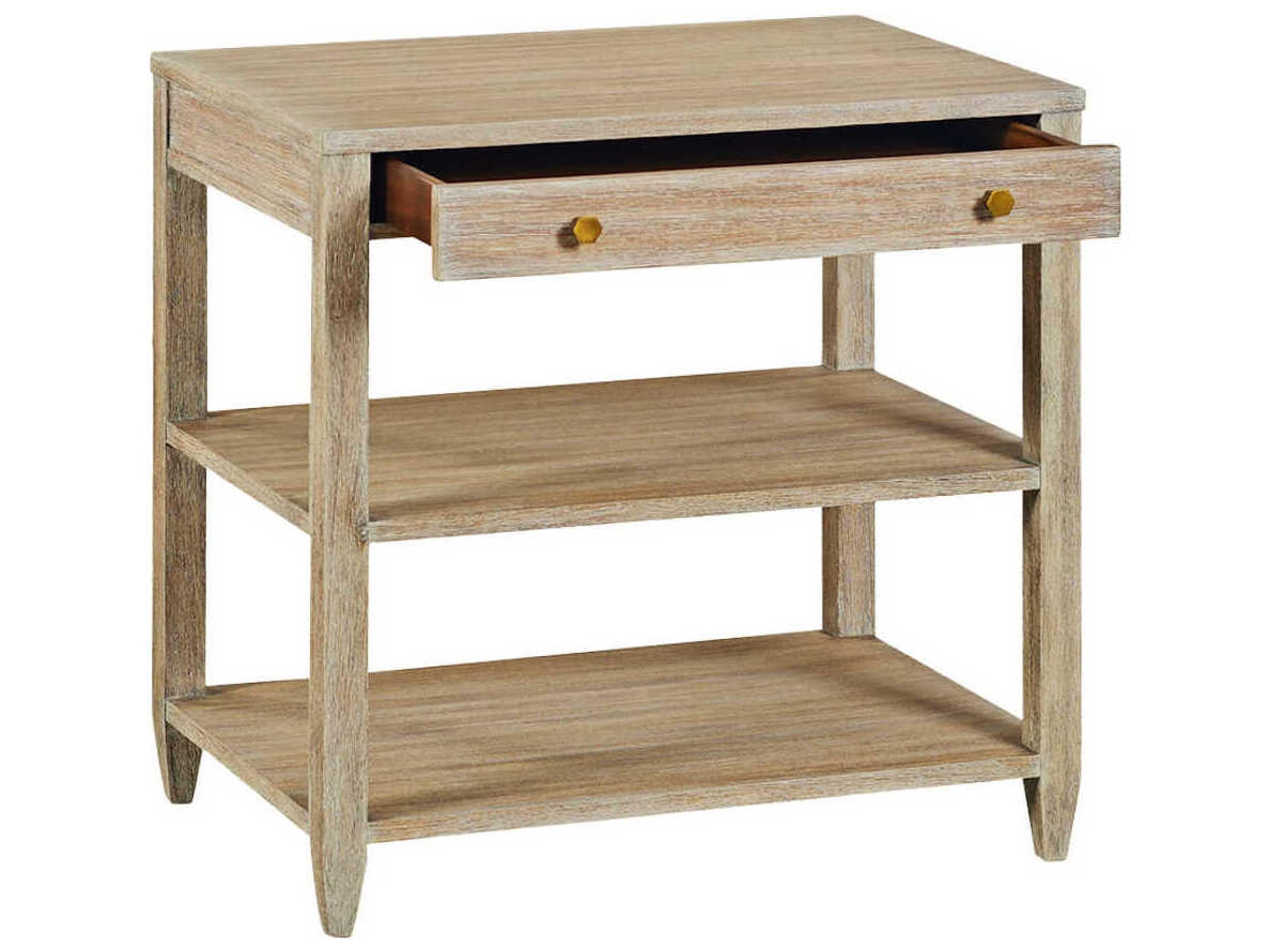 Oliver Home Wallace Rectangular Wood Weathered End Table