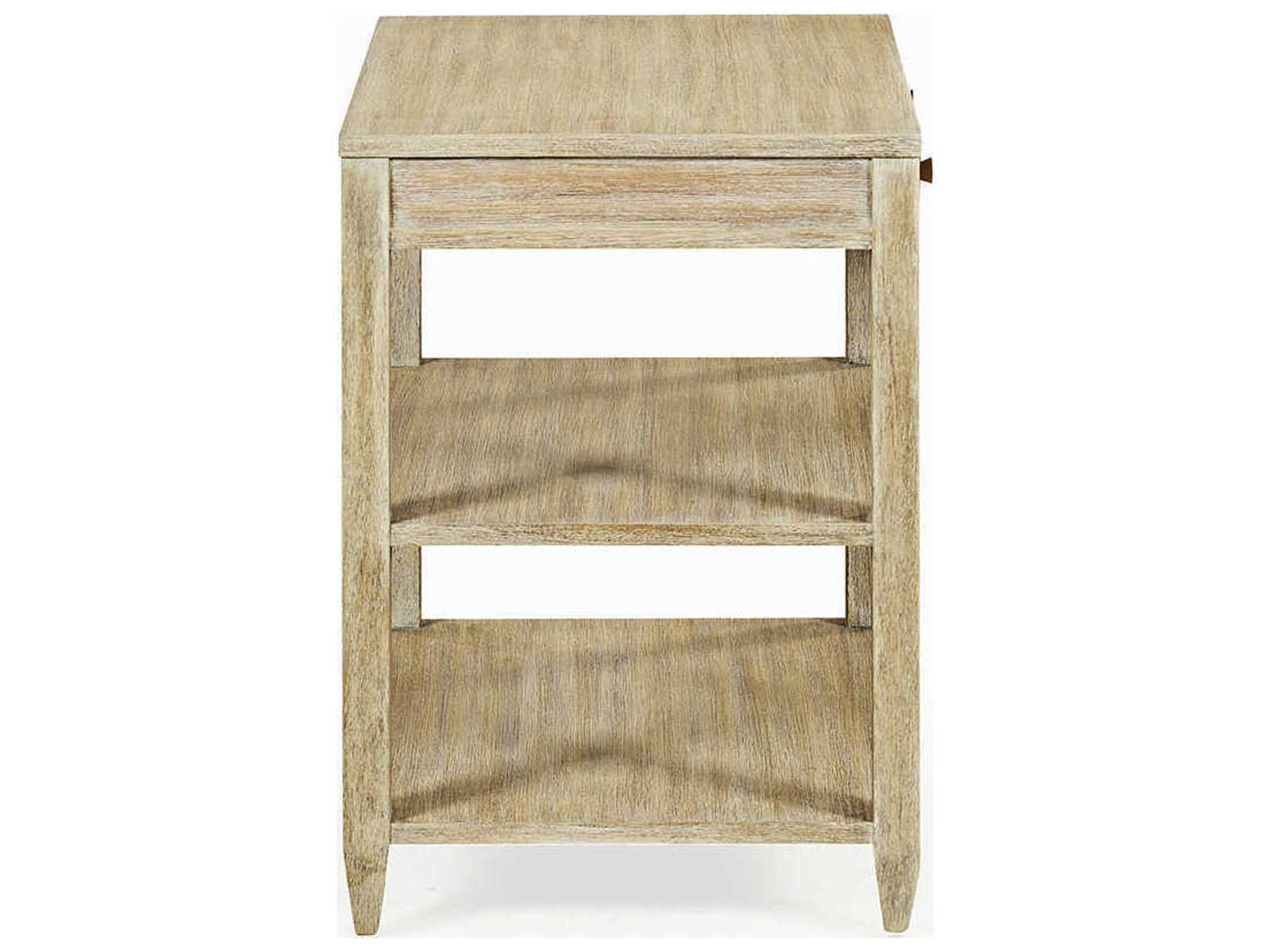 Oliver Home Wallace Rectangular Wood Weathered End Table