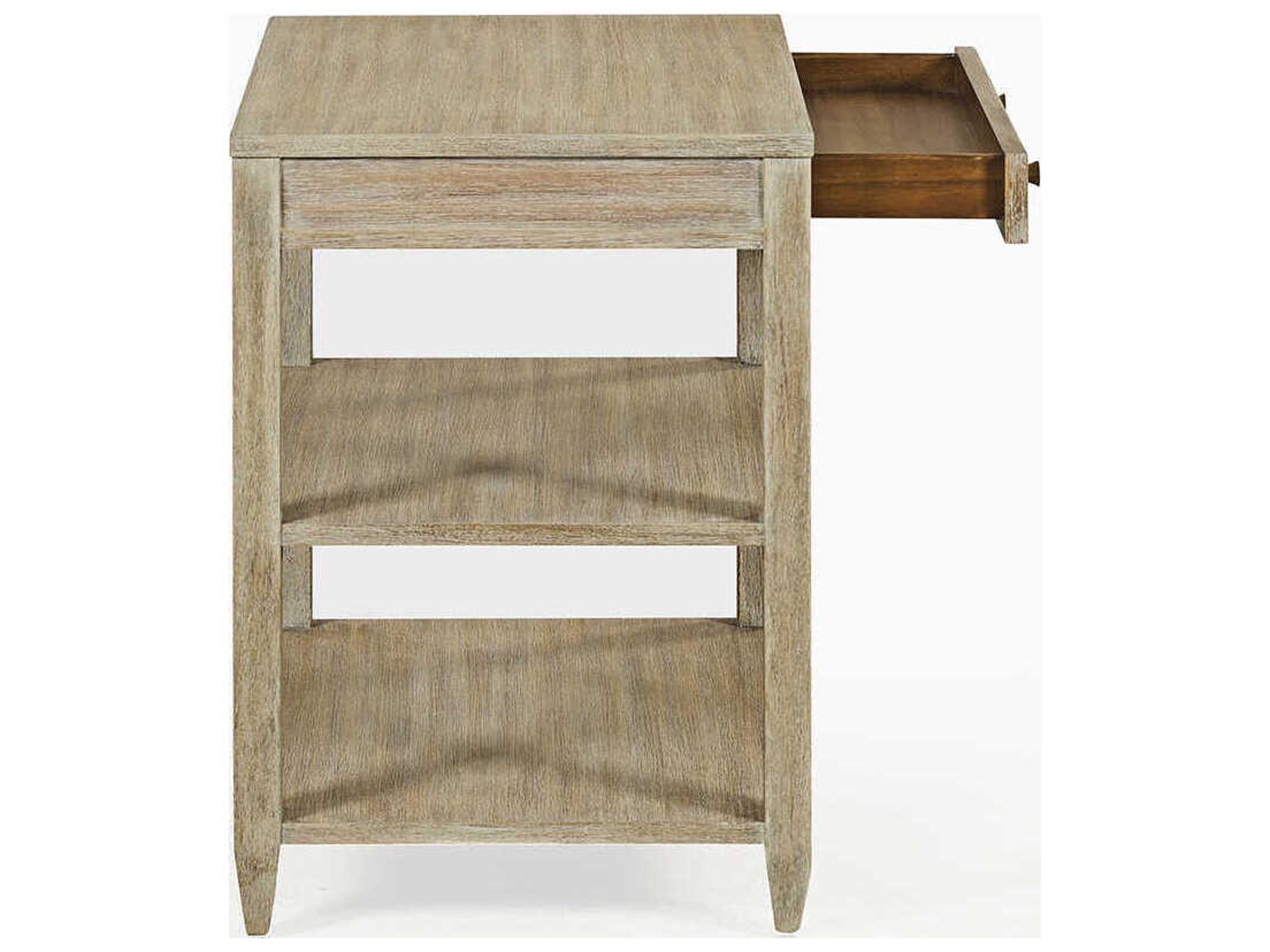 Oliver Home Wallace Rectangular Wood Weathered End Table