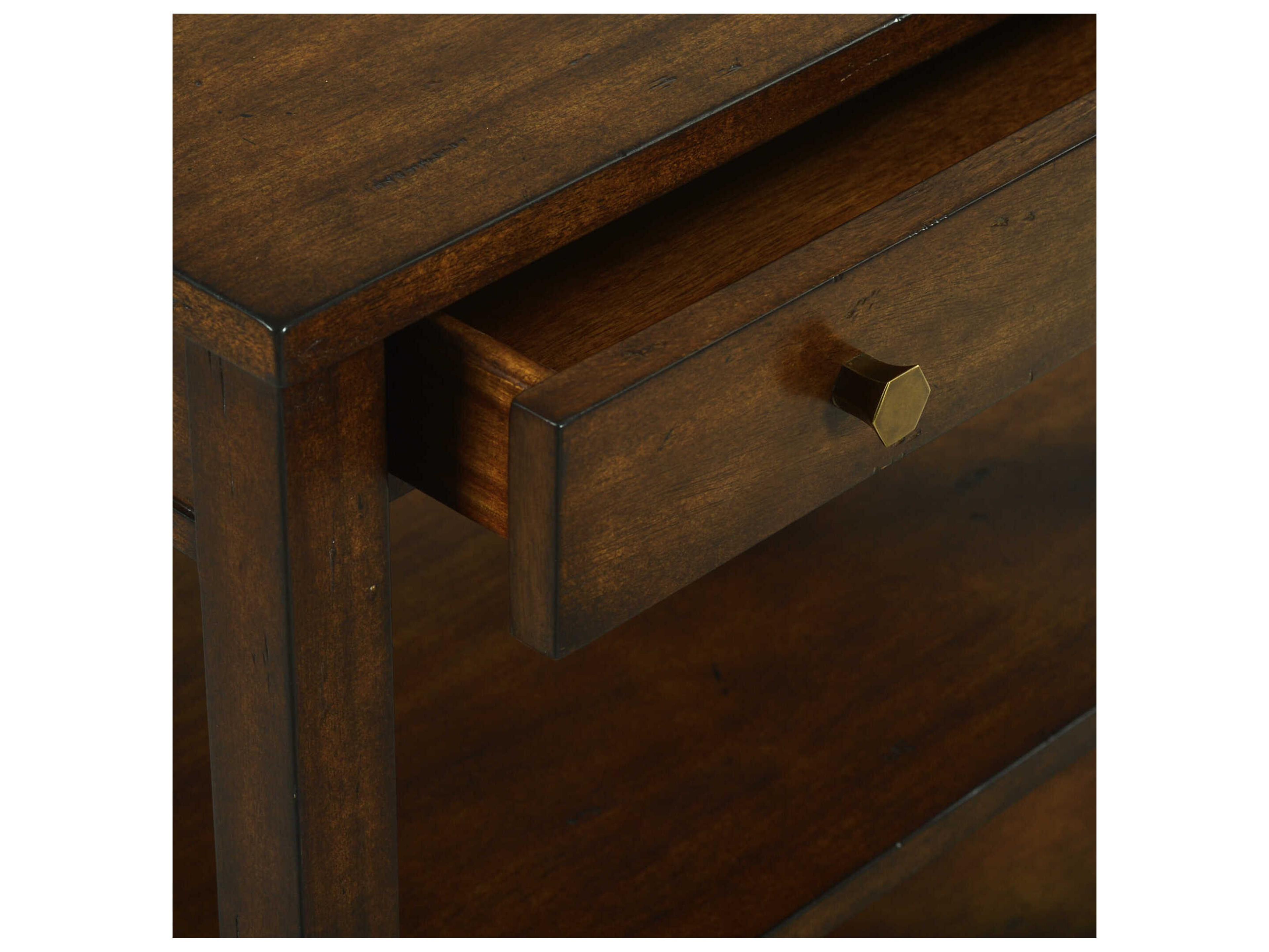 Oliver Home Wallace Rectangular Wood Country End Table