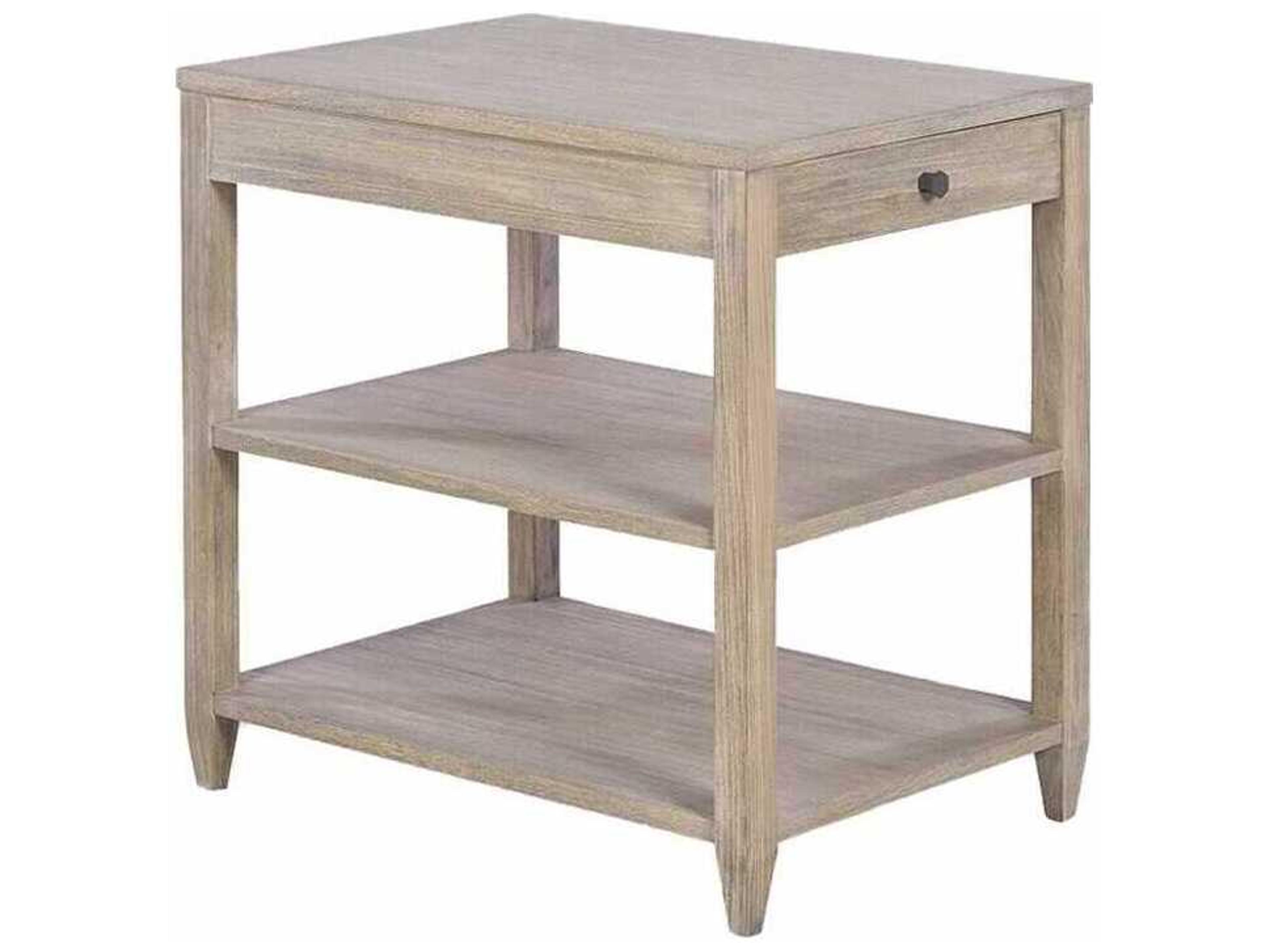 Wallace Rectangular Wood Rabbit End Table