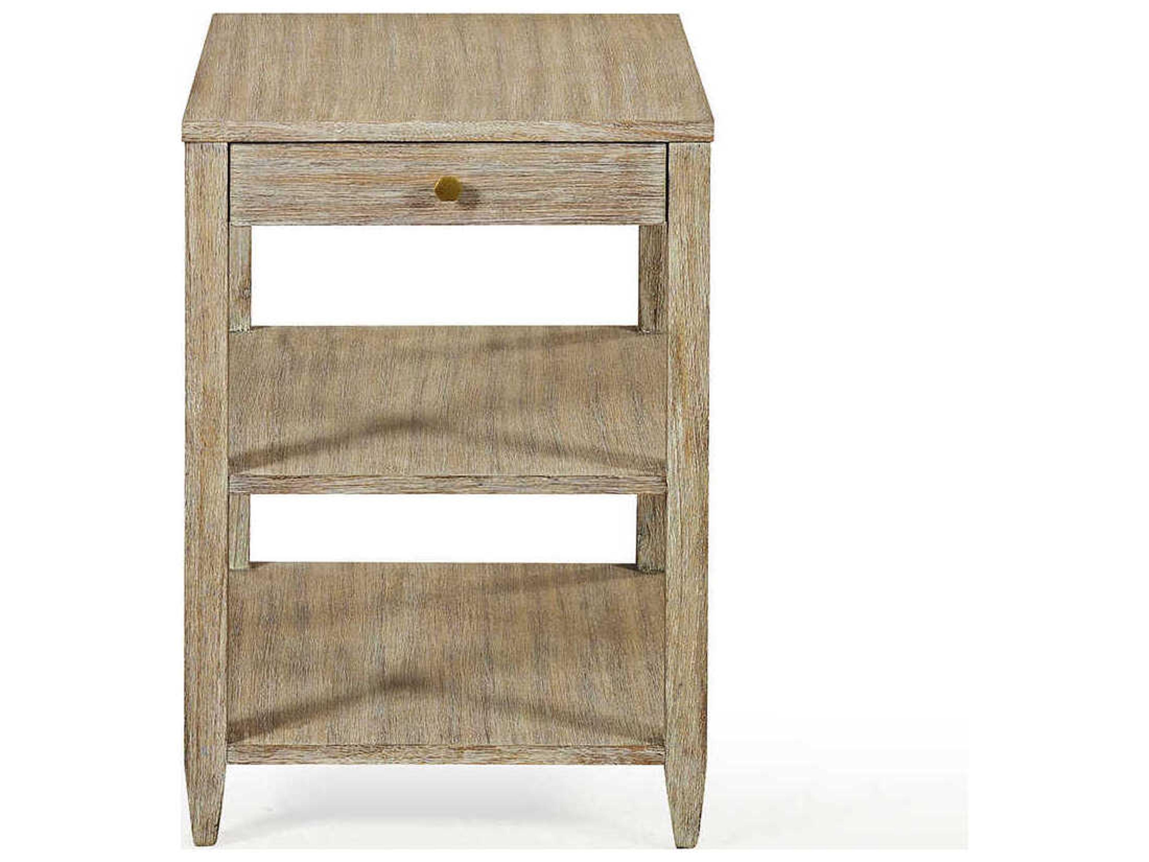 Oliver Home Wallace Rectangular Wood Weathered End Table