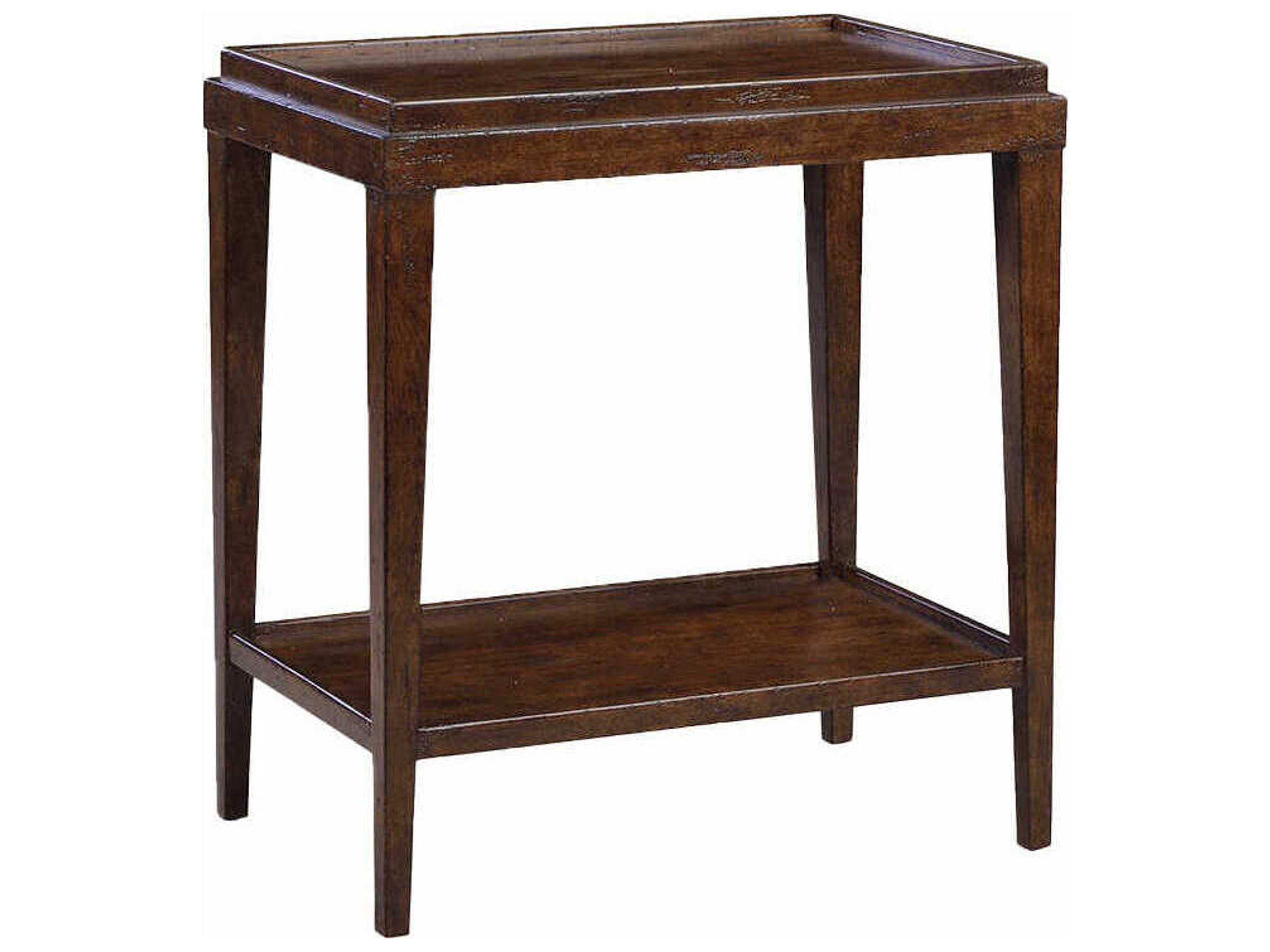 Liz Rectangular Wood Country End Table