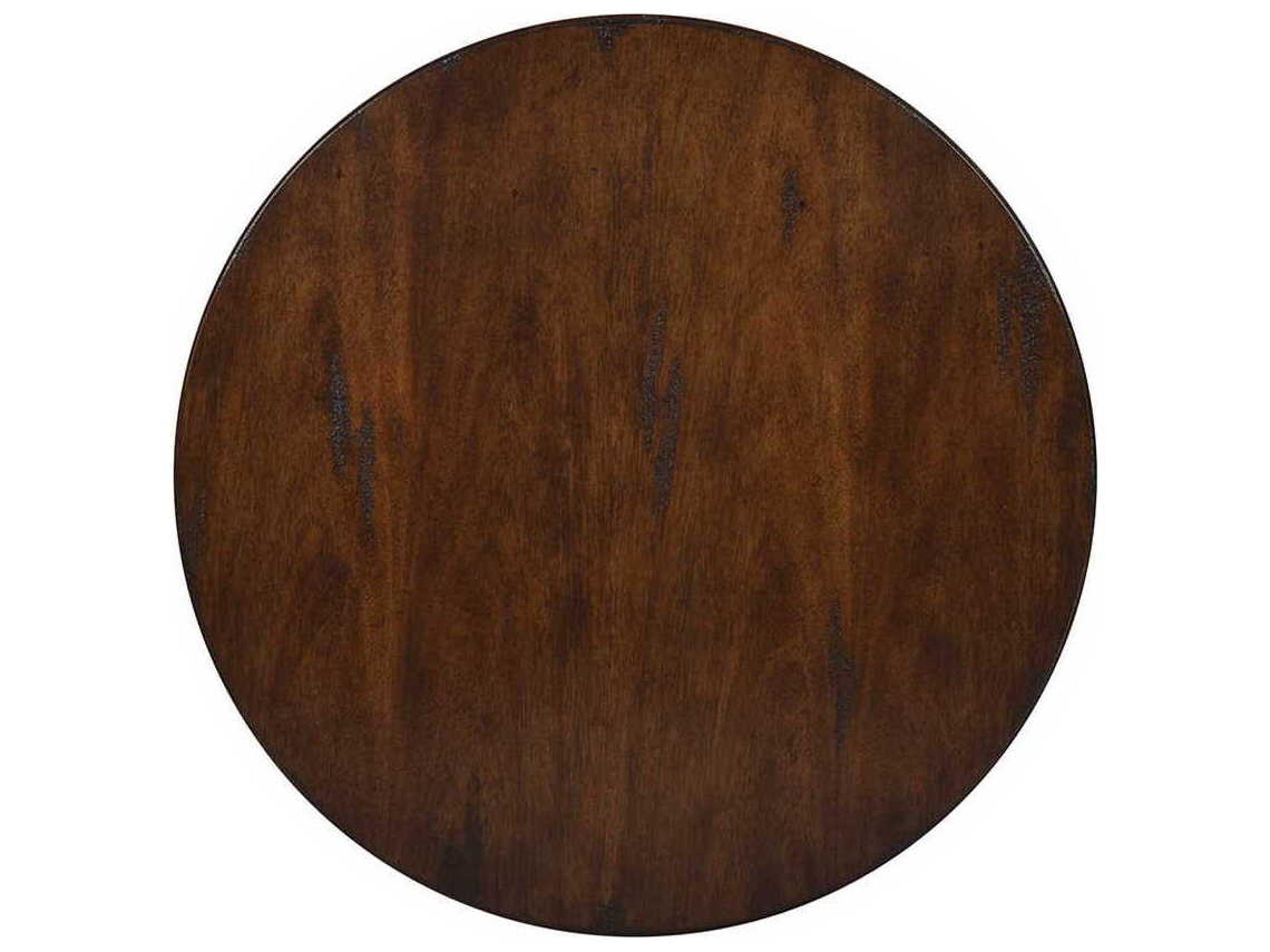 Oliver Home Mesa Round Wood Country End Table