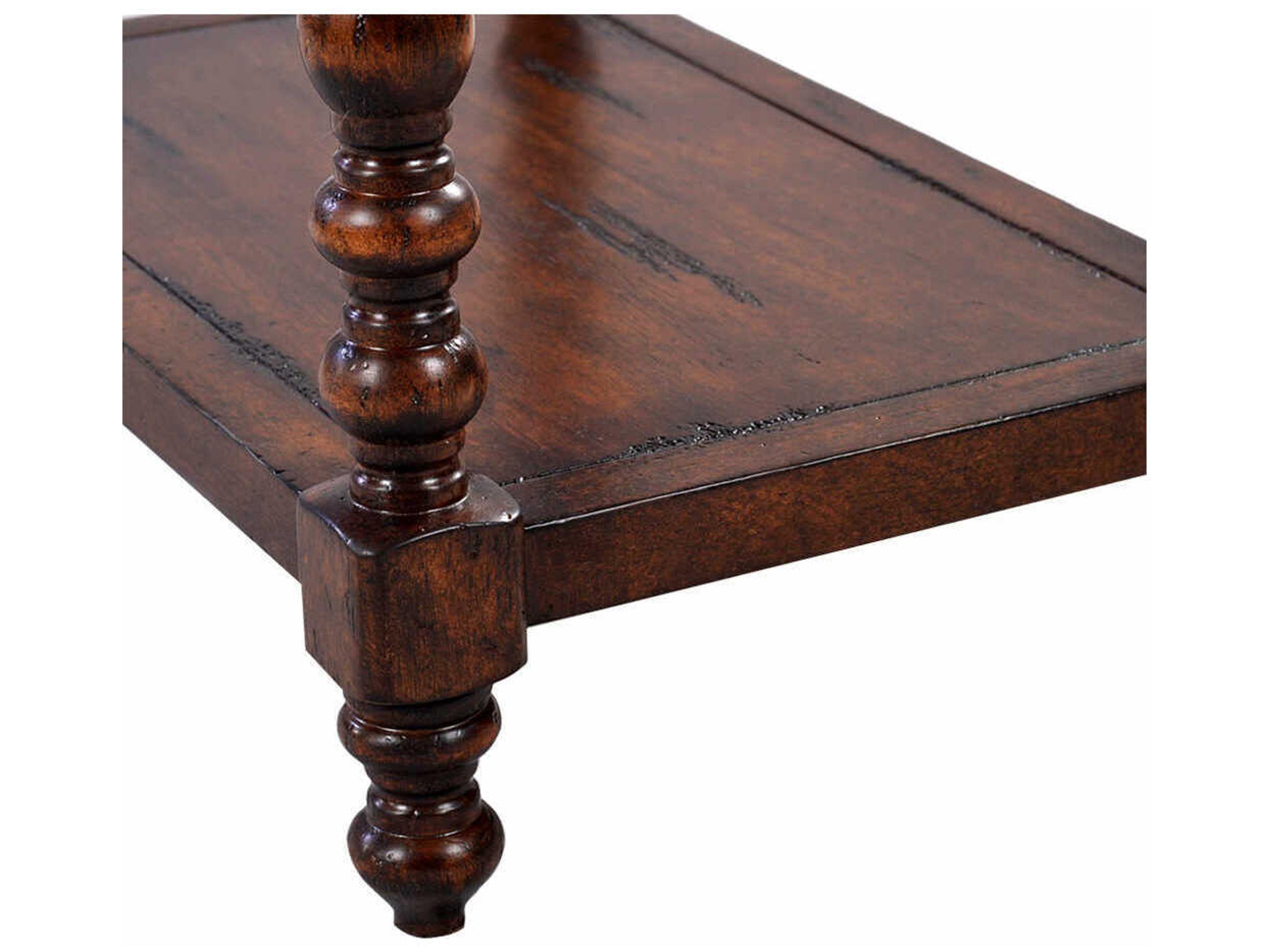 Oliver Home Mesa Rectangular Wood Country End Table