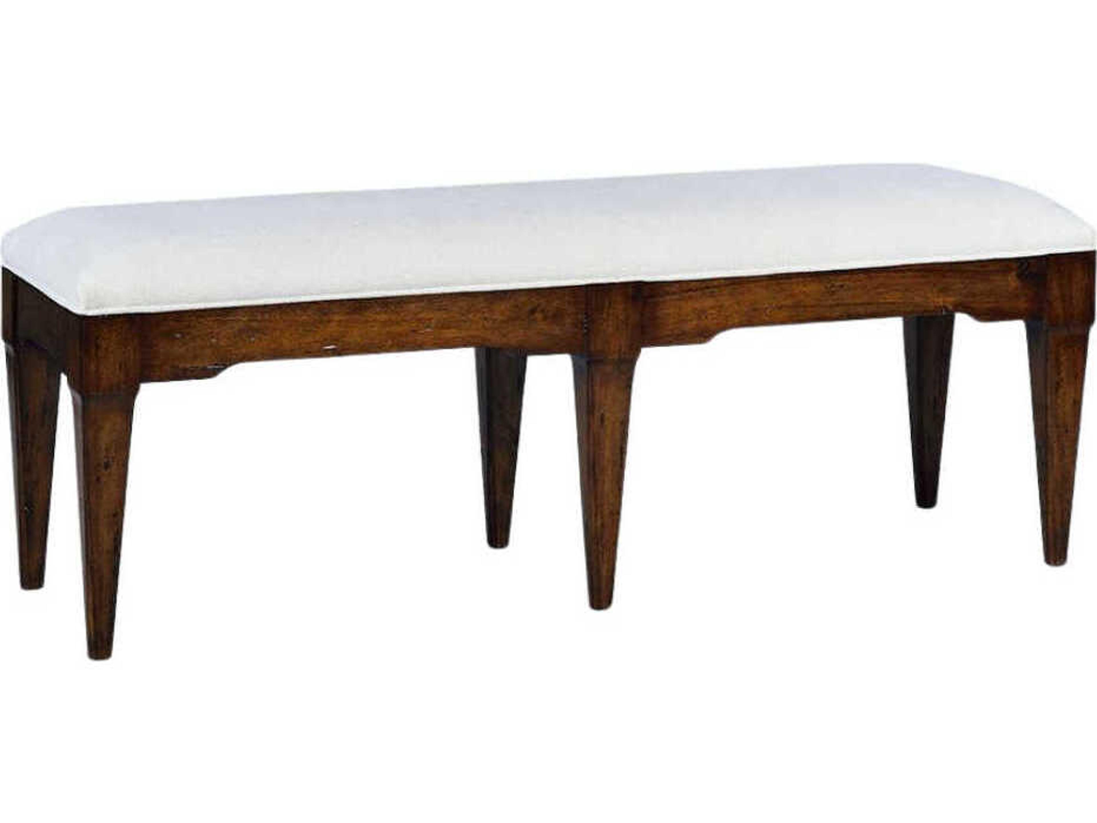 Chandler Country Brown Upholstered Accent Bench