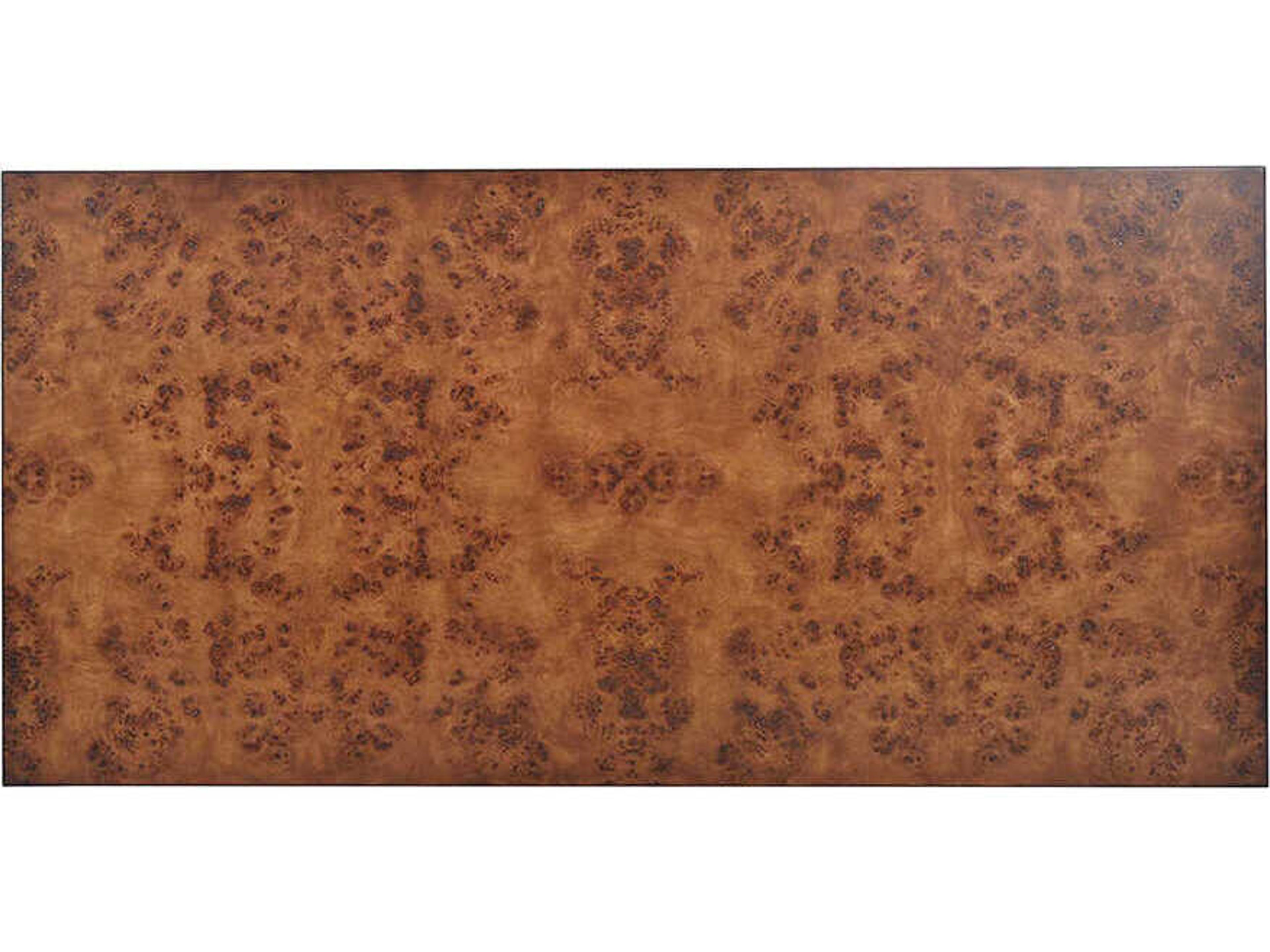 Oliver Home Parson Rectangular Wood Rustic Burl Dining Table