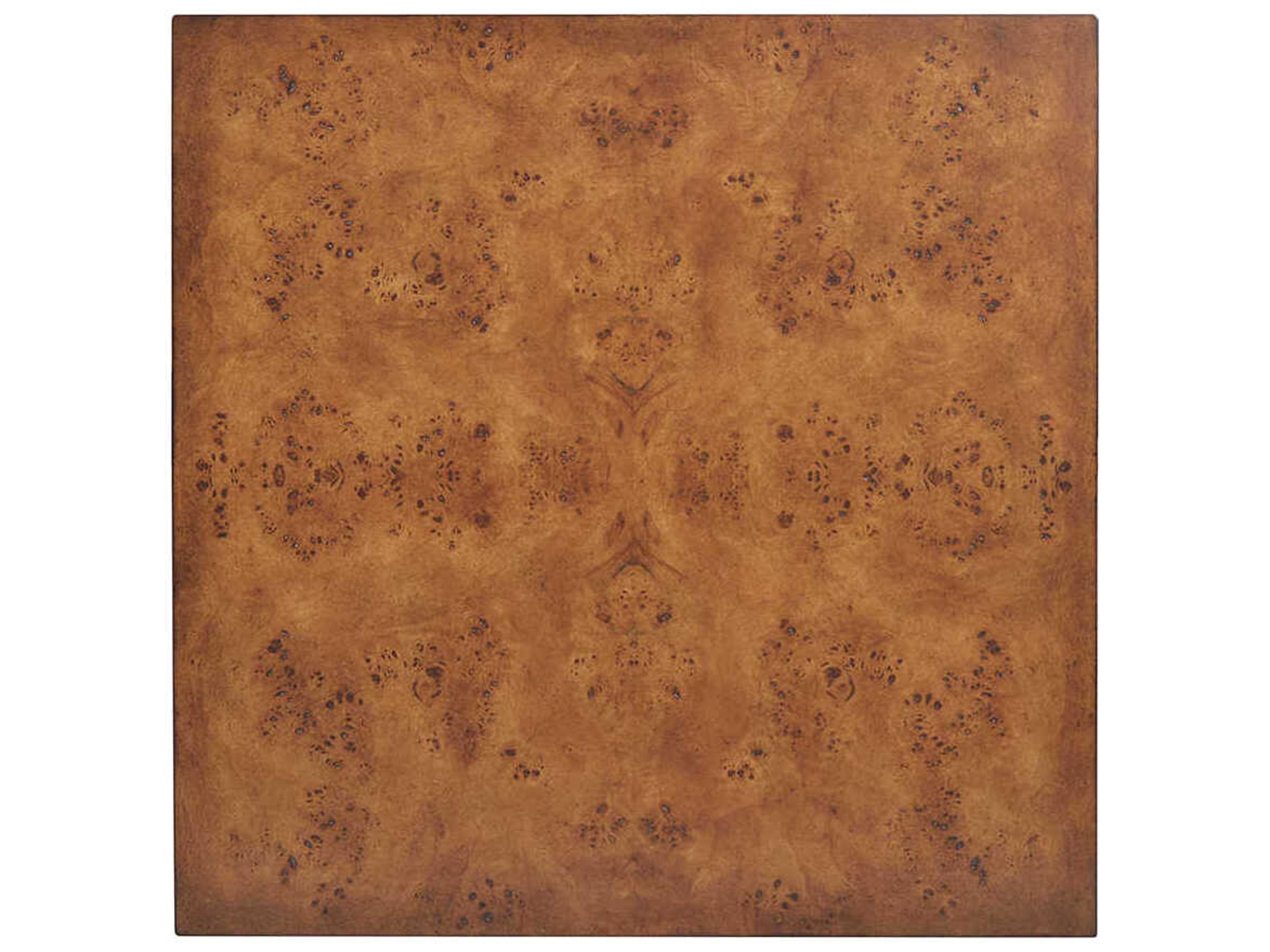 Oliver Home Parson Square Wood Rustic Burl End Table