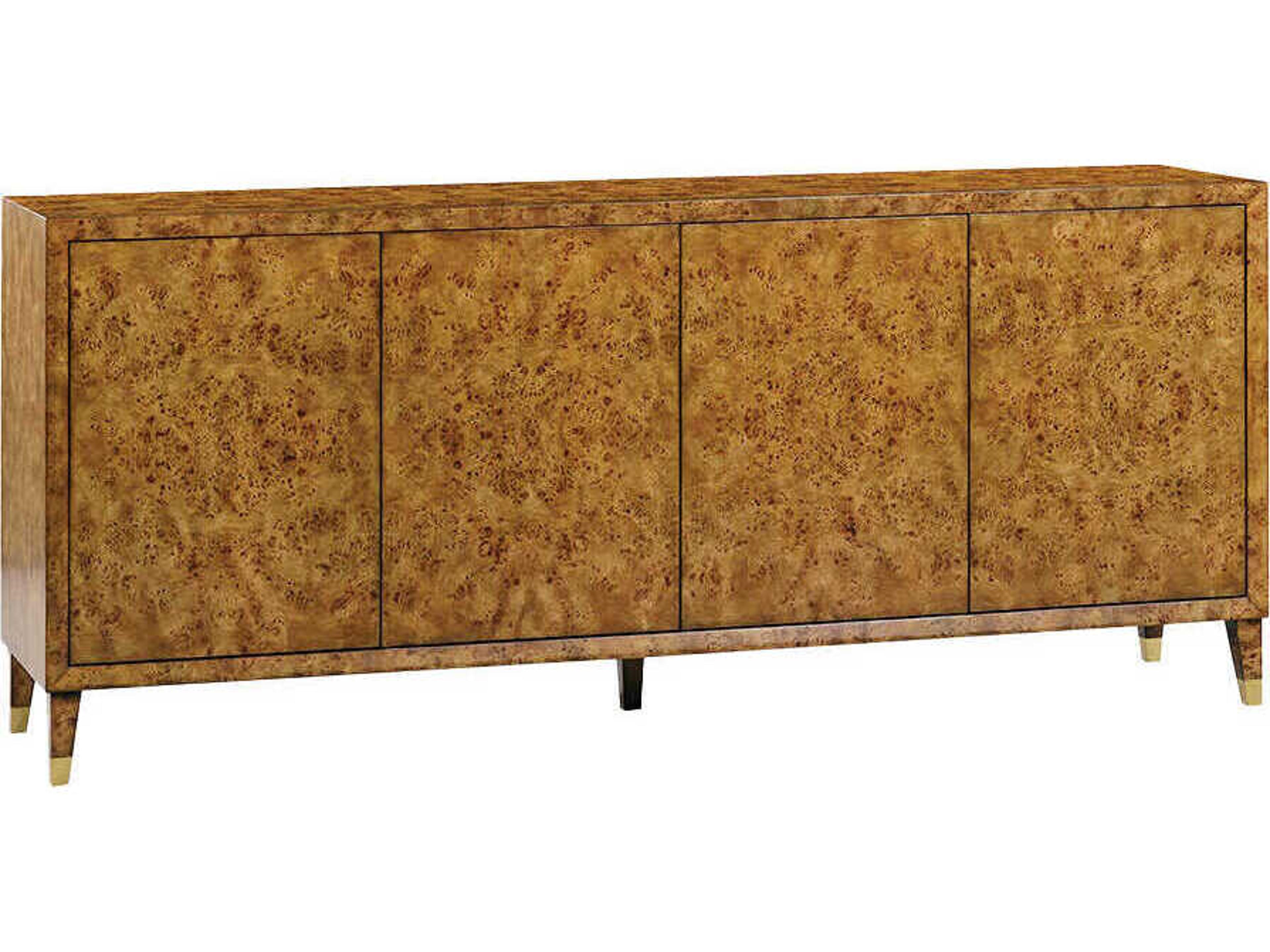 Beverly 84" Burlwood Rustic Burl Sideboard