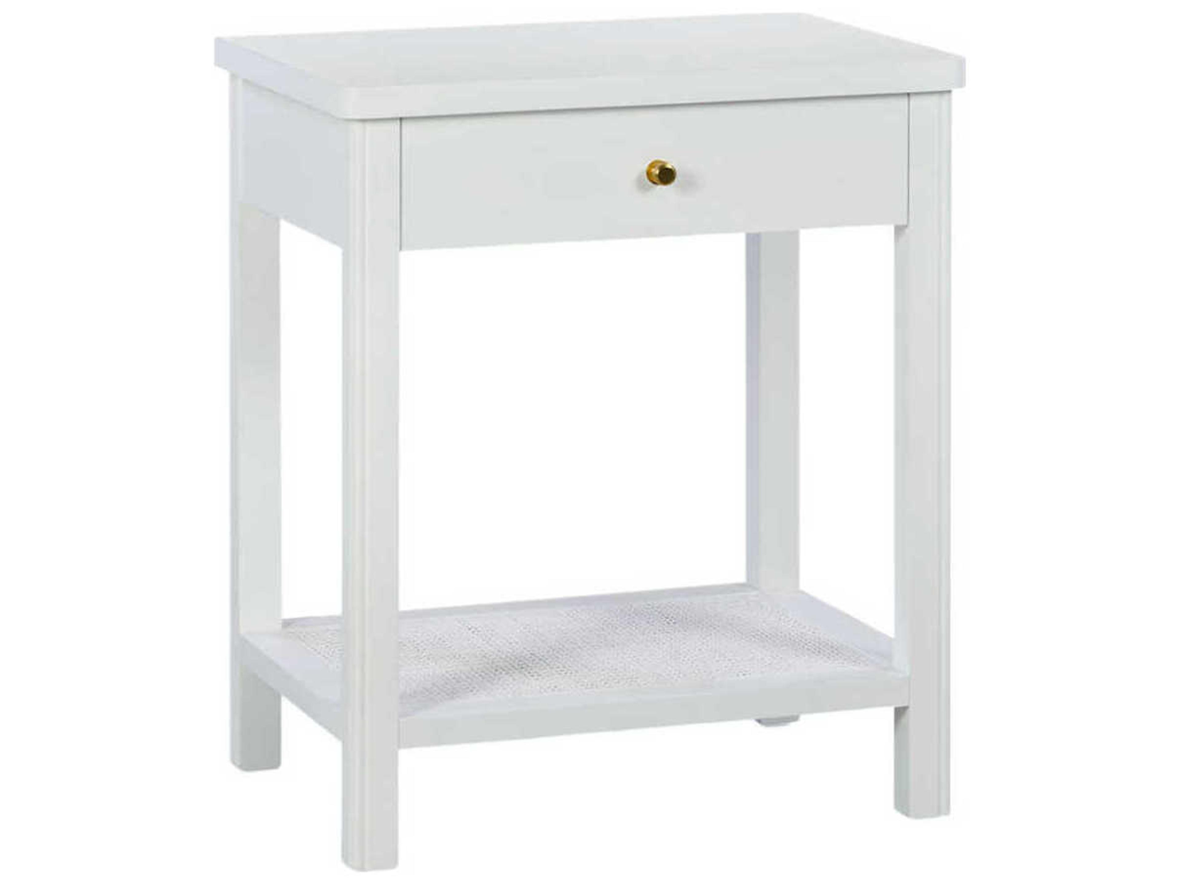 Oliver Home Belle Rectangular Wood Ghost End Table