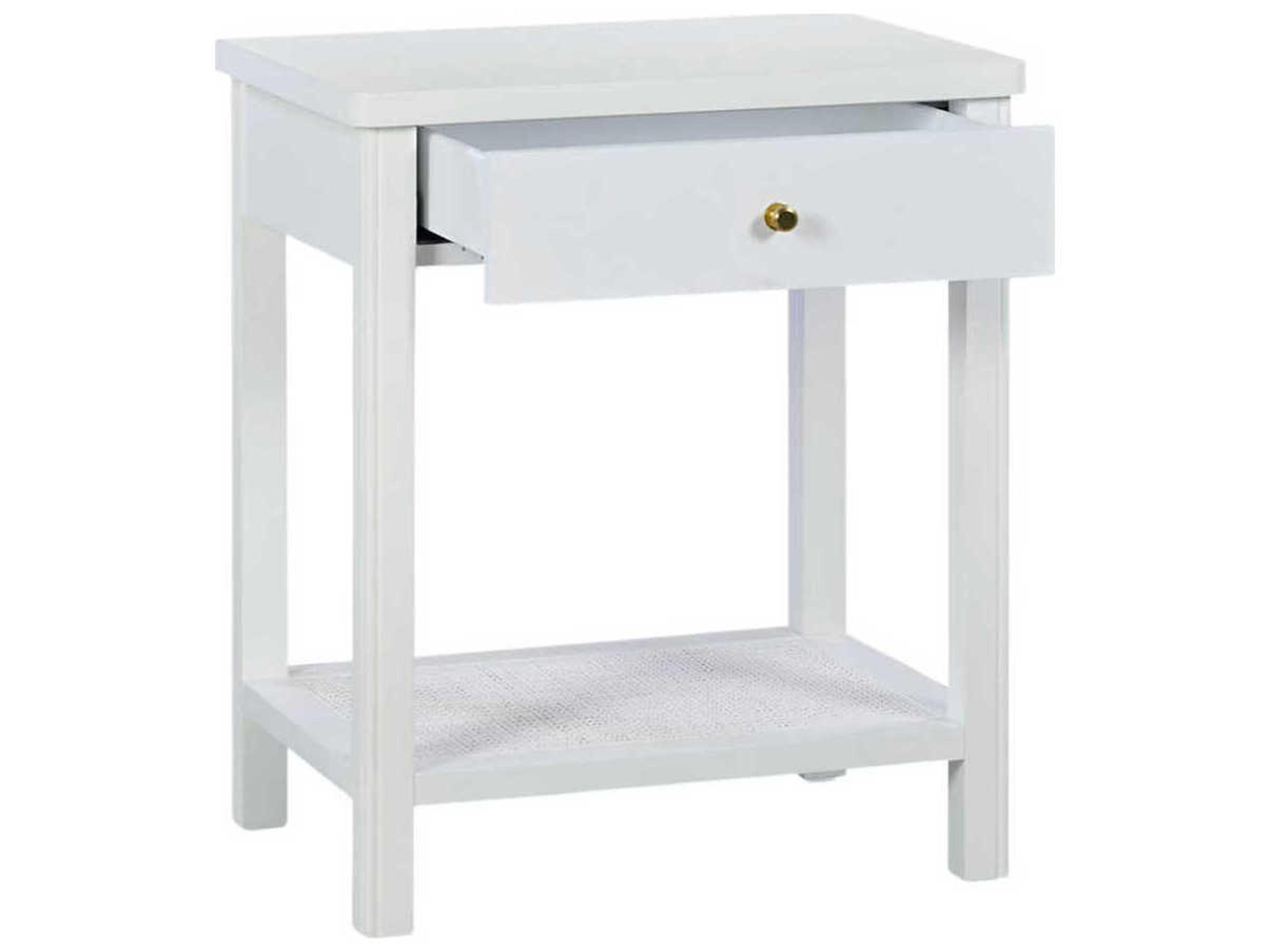 Oliver Home Belle Rectangular Wood Ghost End Table