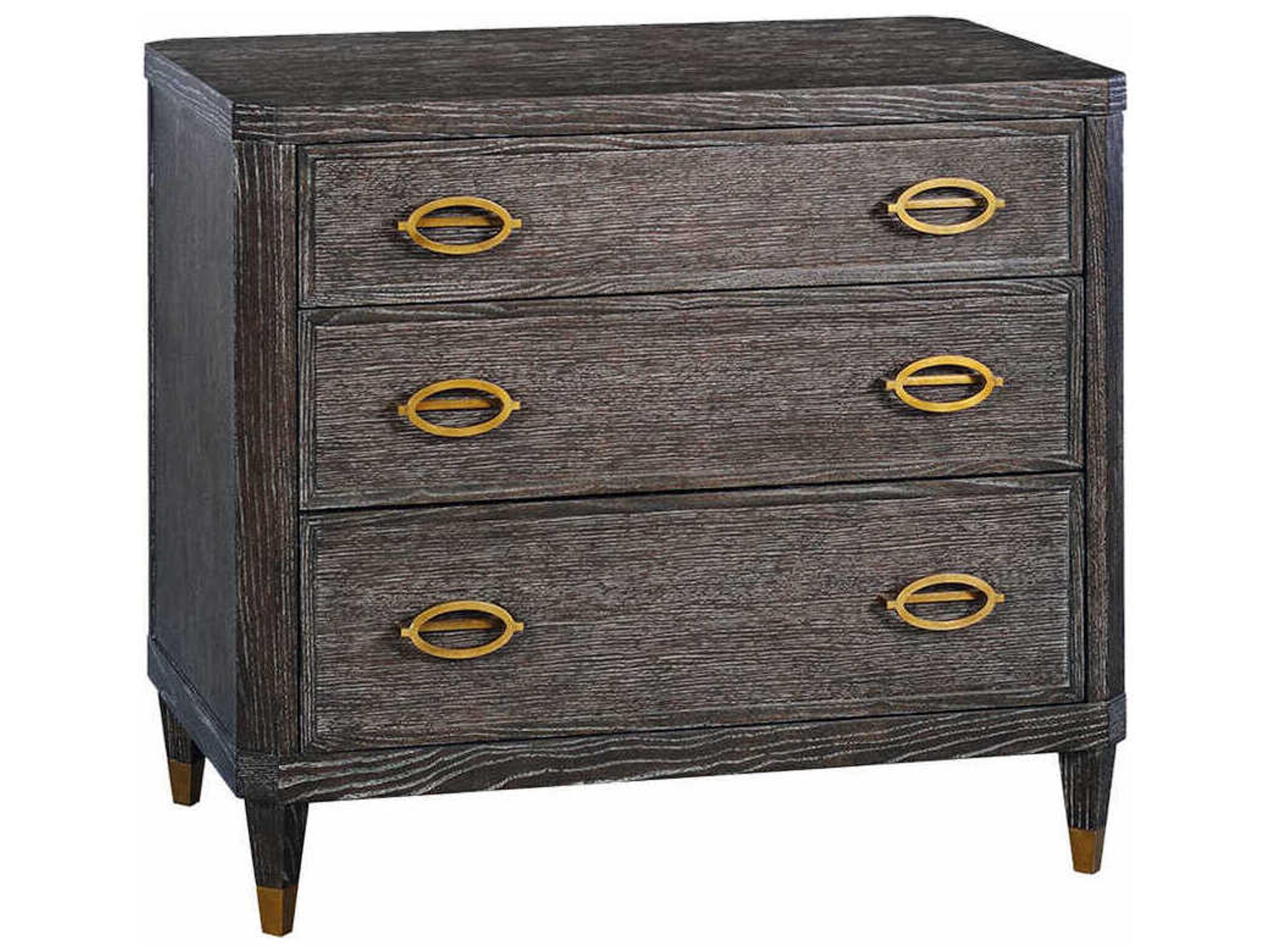 Conner Midnight Black Oak Wood Accent Chest