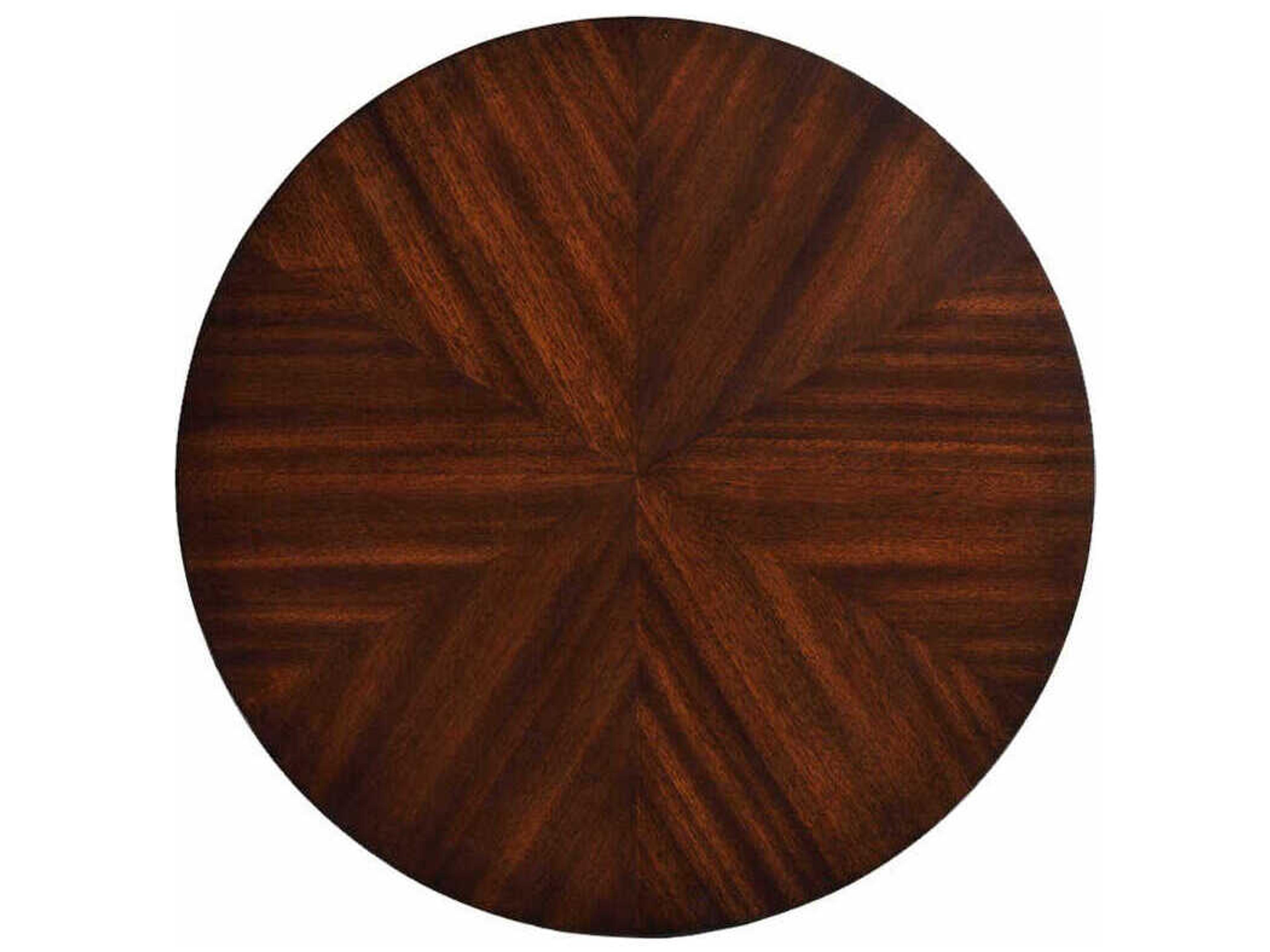 Oliver Home Grace Round Wood Syrup End Table